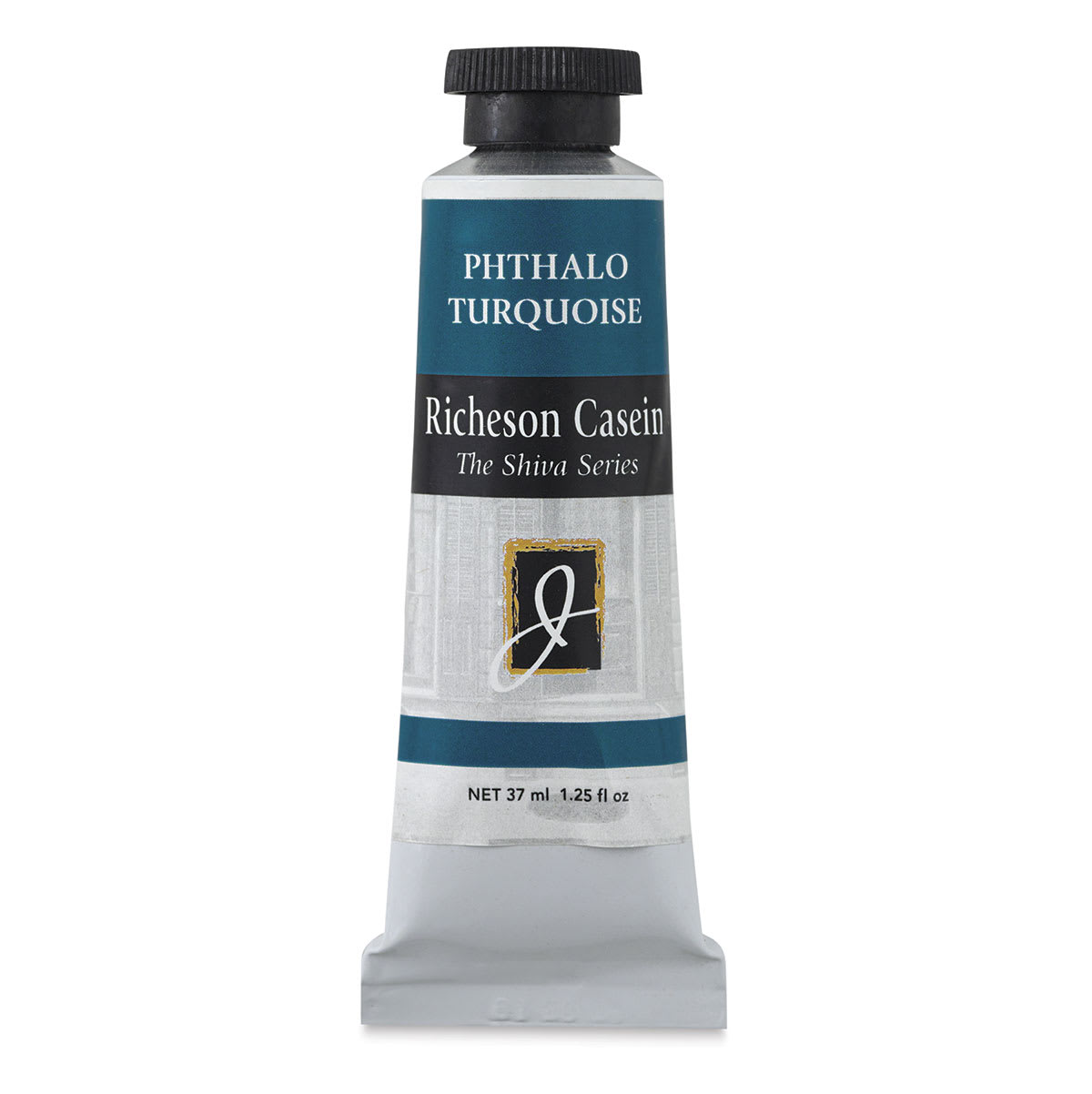 Richeson Casein Paint the Shiva Series - Phthalo Turquoise, 37 ml tube