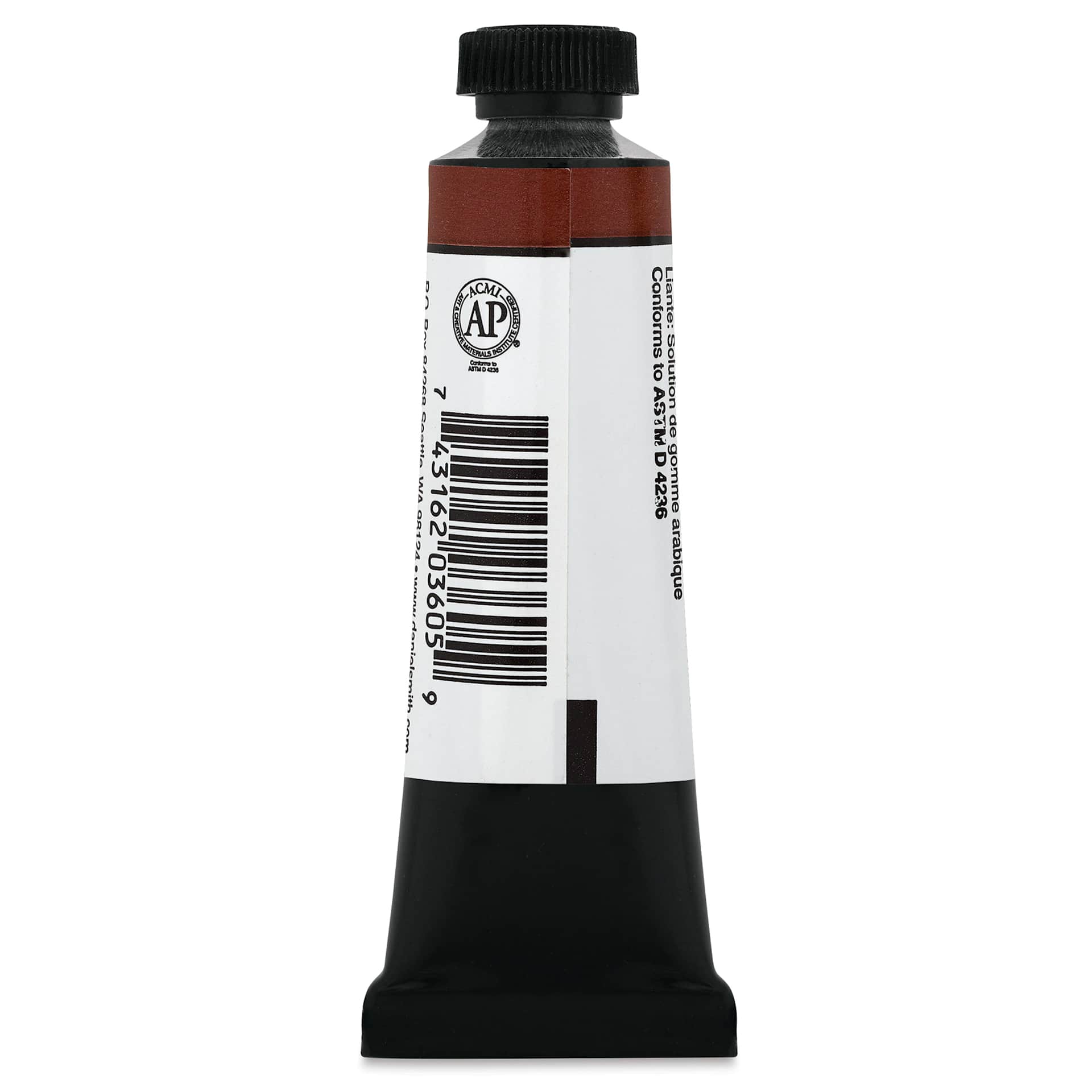 Daniel Smith Extra Fine Gouache - Indian Red, 15 ml Tube (Back)