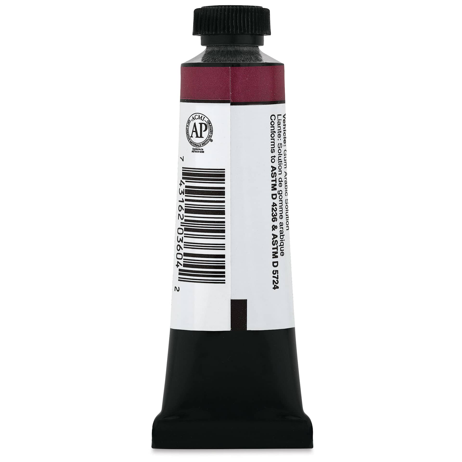 Daniel Smith Extra Fine Gouache - Quinacridone Magenta, 15 ml Tube (Back)