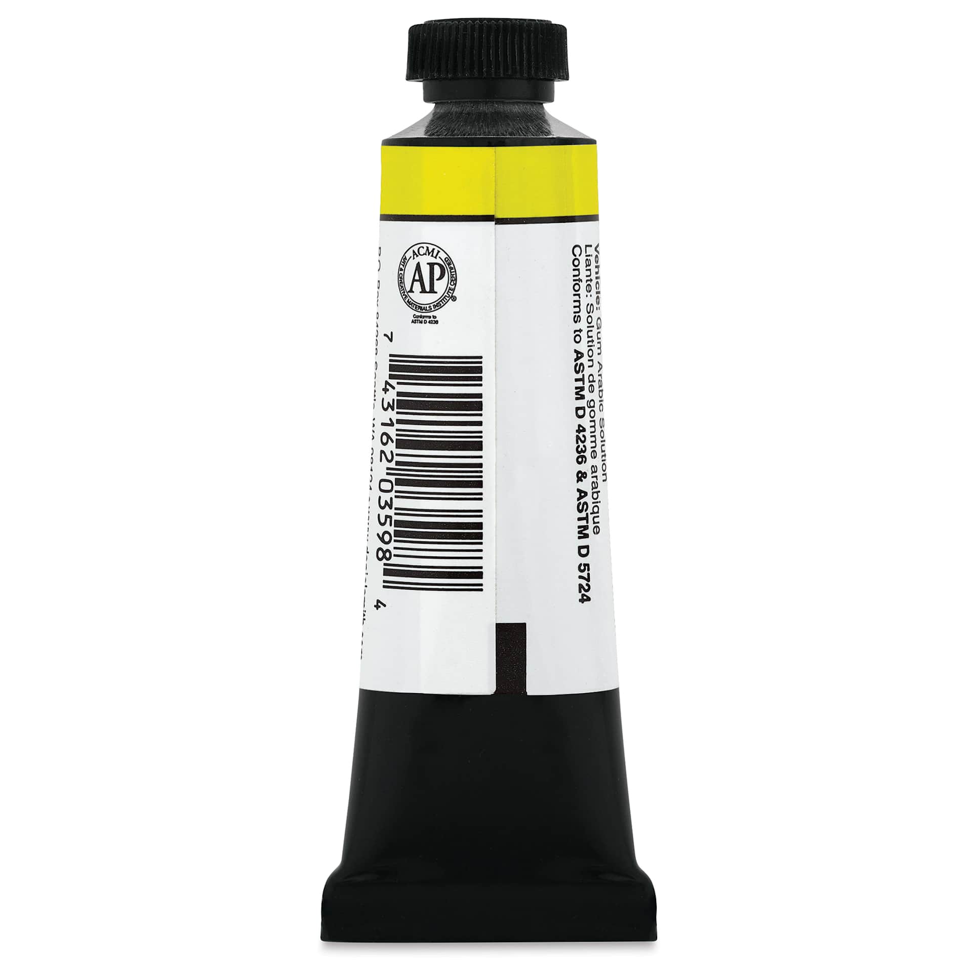 Daniel Smith Extra Fine Gouache - Hansa Yellow Light, 15 ml Tube (Back)