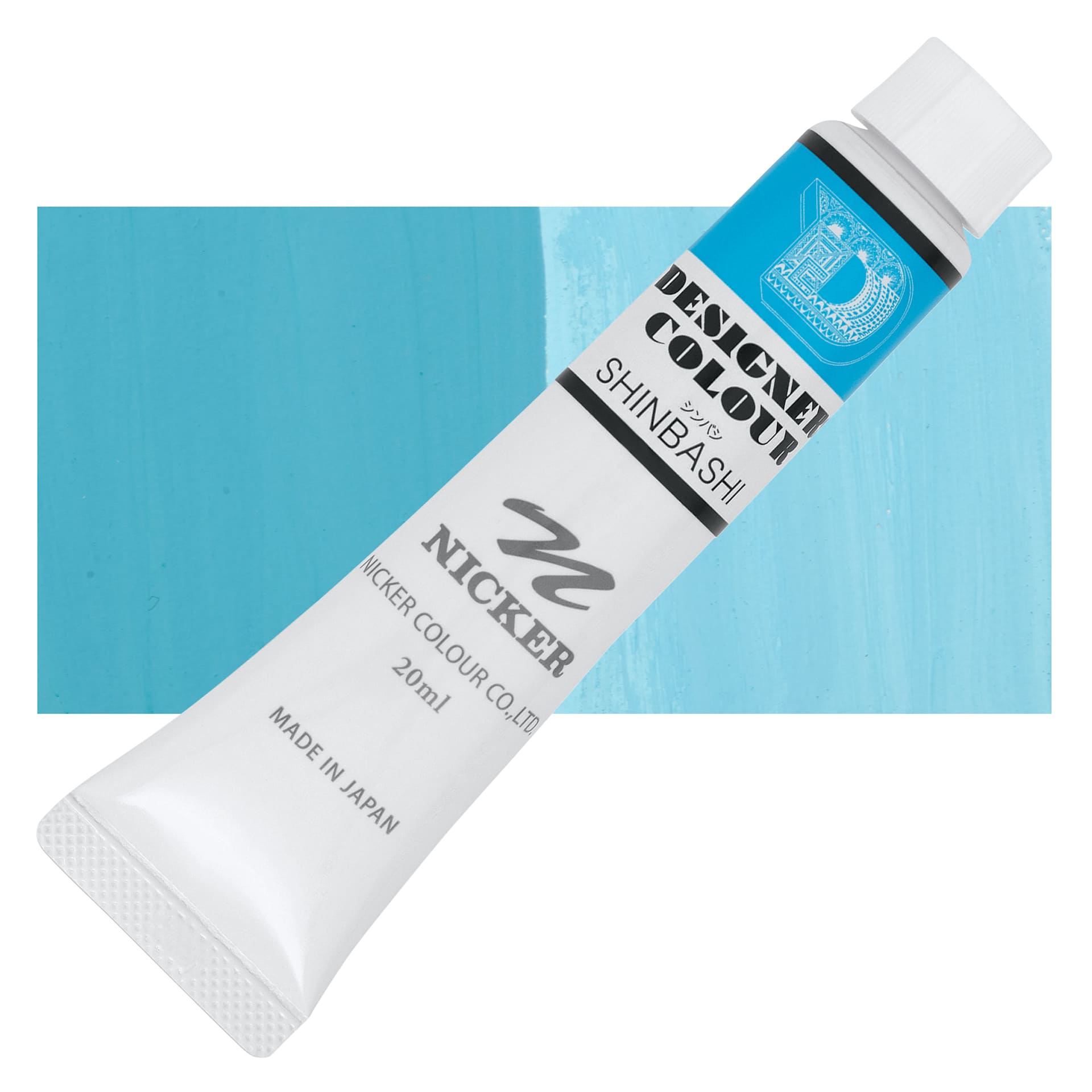 Nicker Designers Color Gouache - Shinbashi, 20 ml tube and swatch