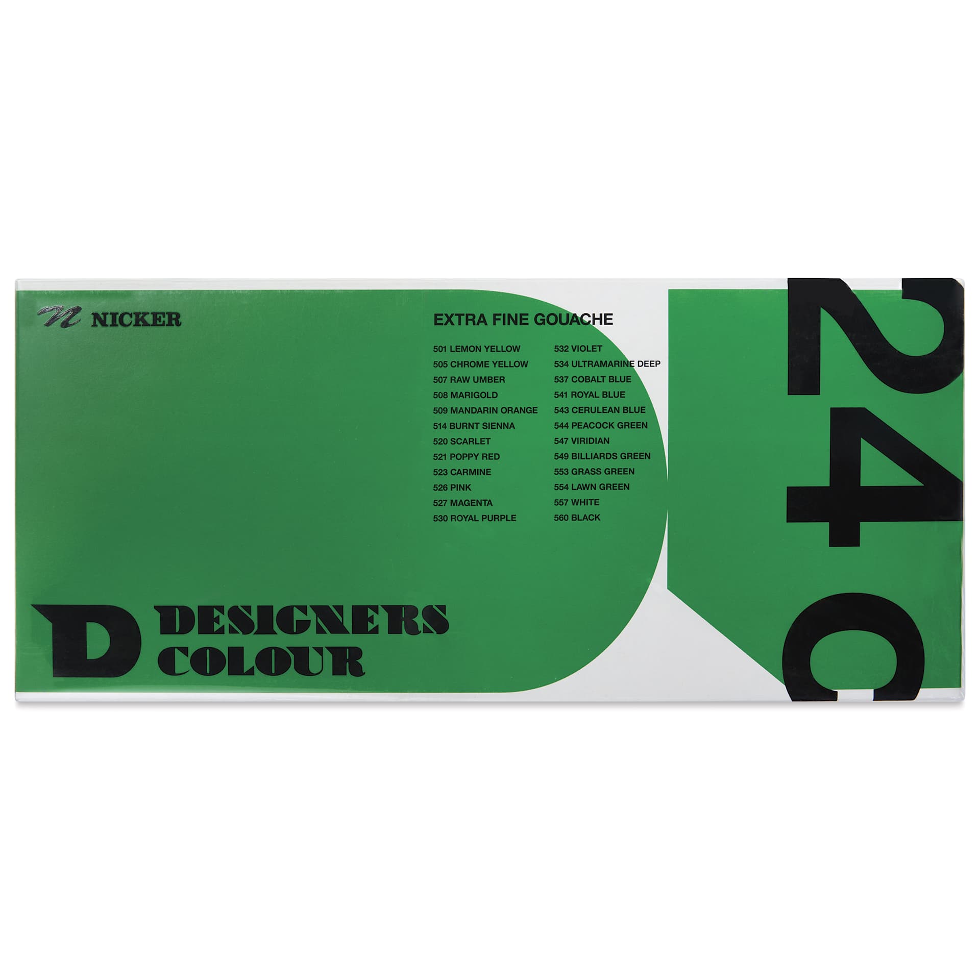 Nicker Designers Color Gouache - Set of 24, Assorted front of package