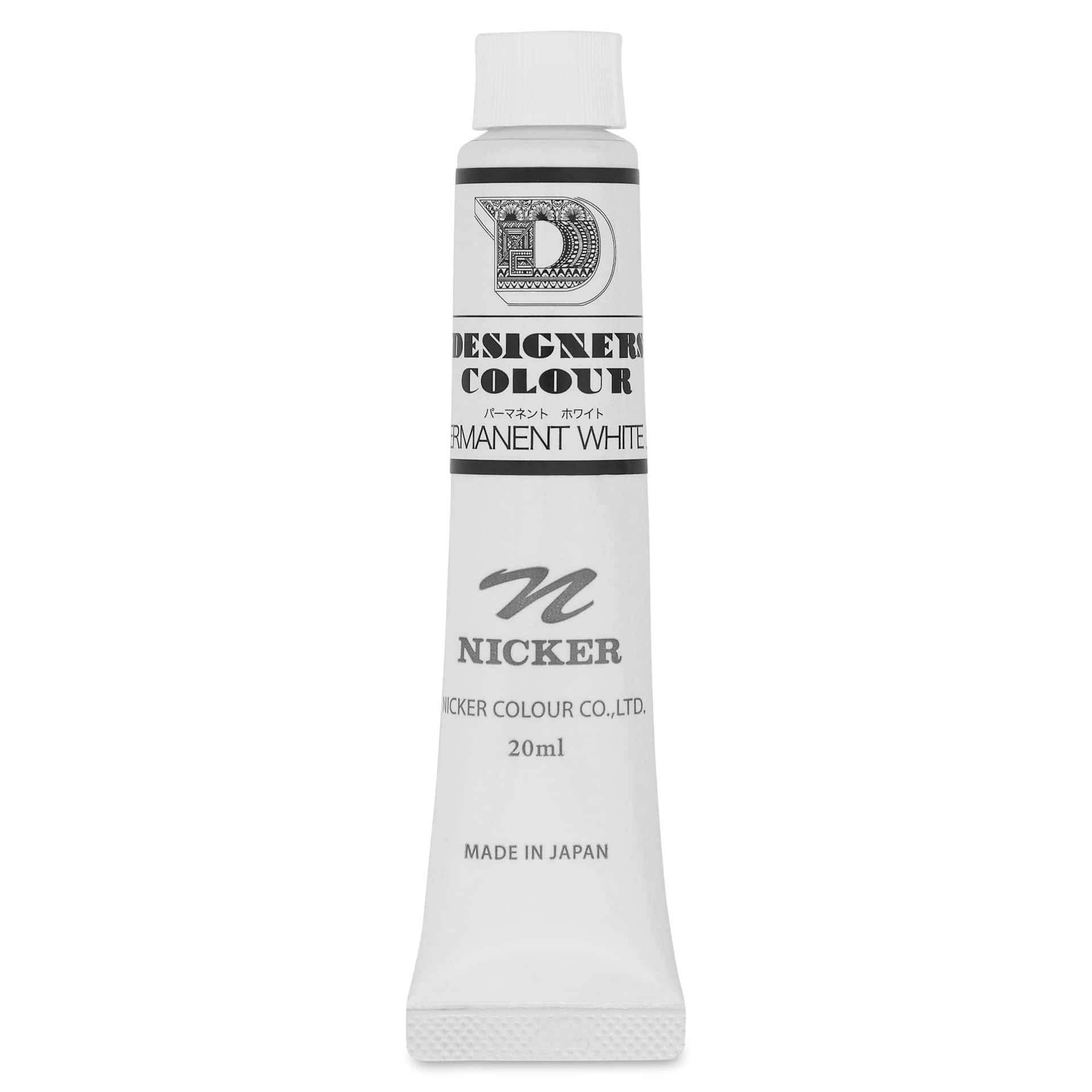 Nicker Designers Color Gouache - Permanent White, 20 ml