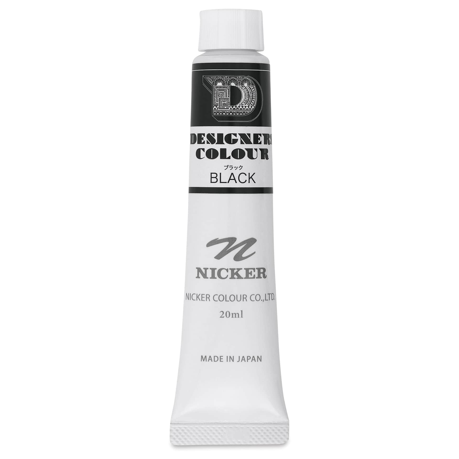 Nicker Designers Color Gouache - Black, 20 ml