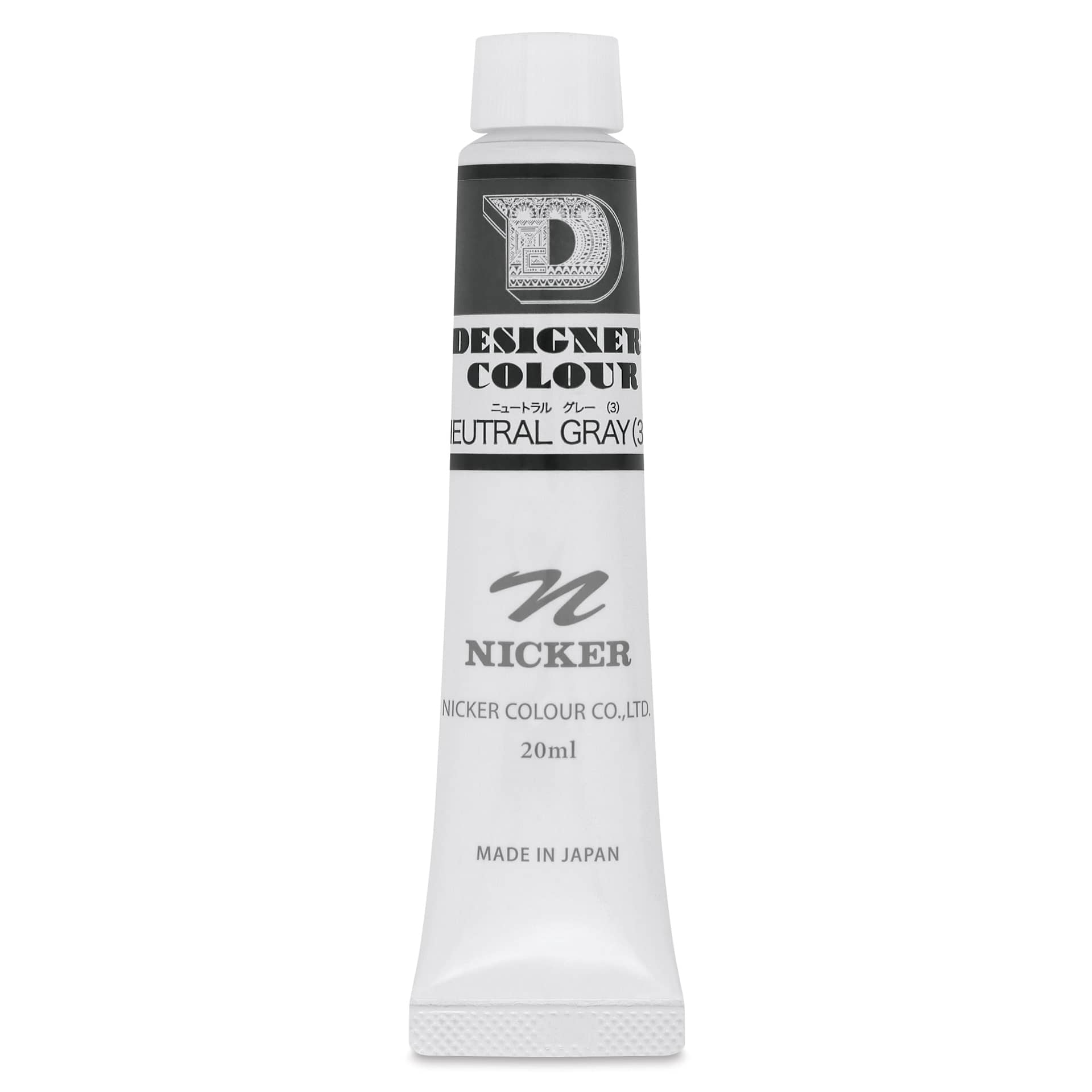 Nicker Designers Color Gouache - Neutral Gray 3, 20 ml