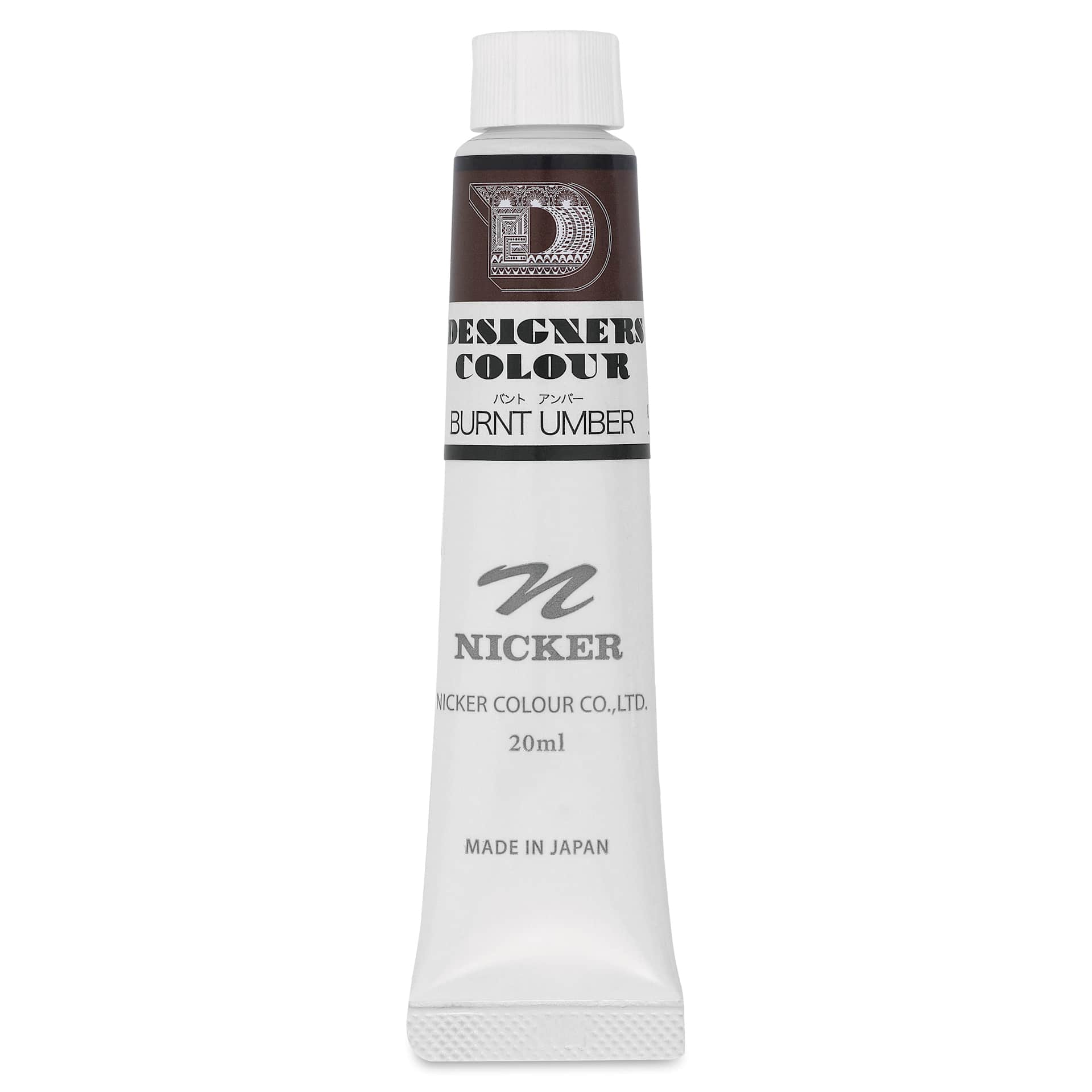Nicker Designers Color Gouache - Burnt Umber, 20 ml