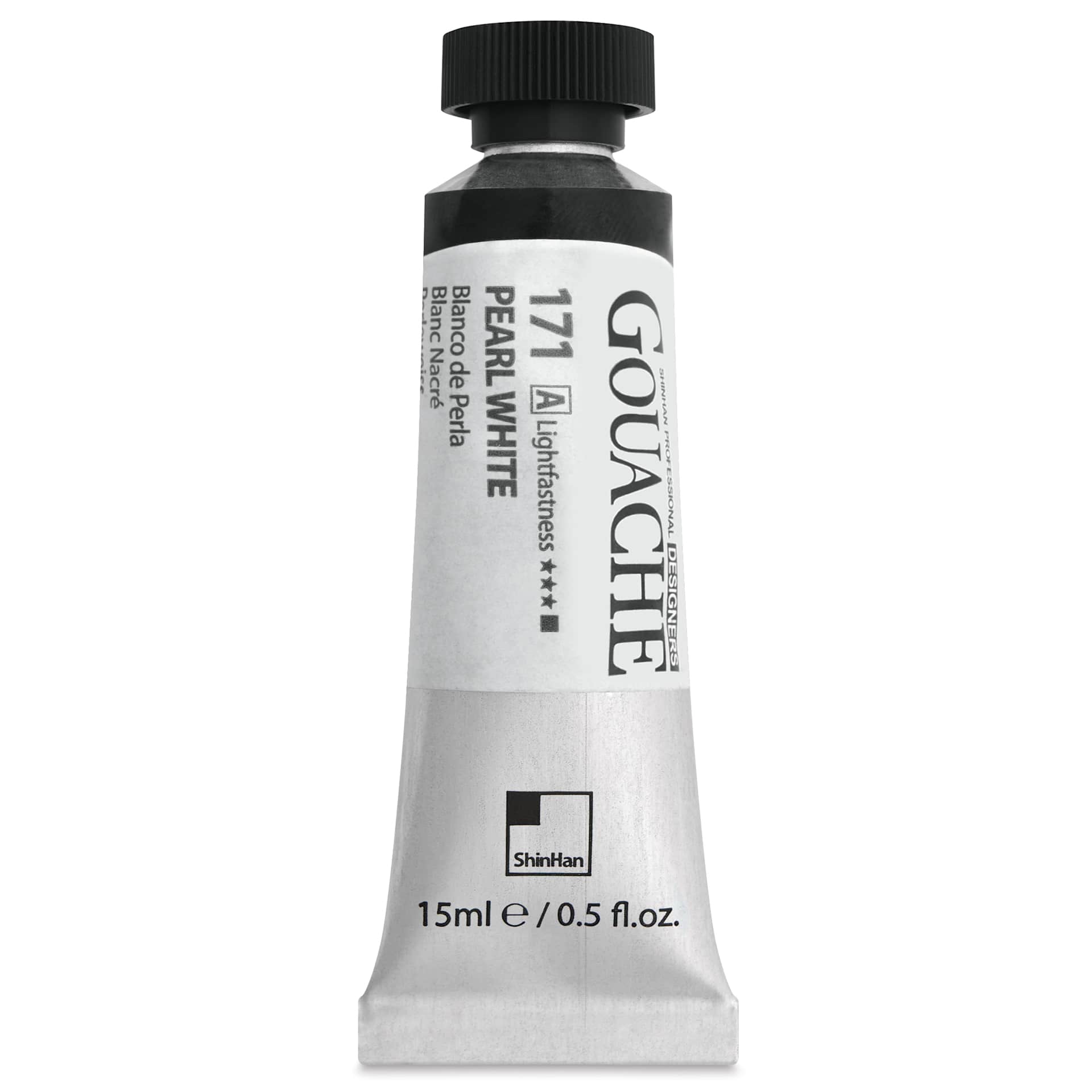 ShinHan Professional Designers Gouache - Pearl White, 15 ml - front
