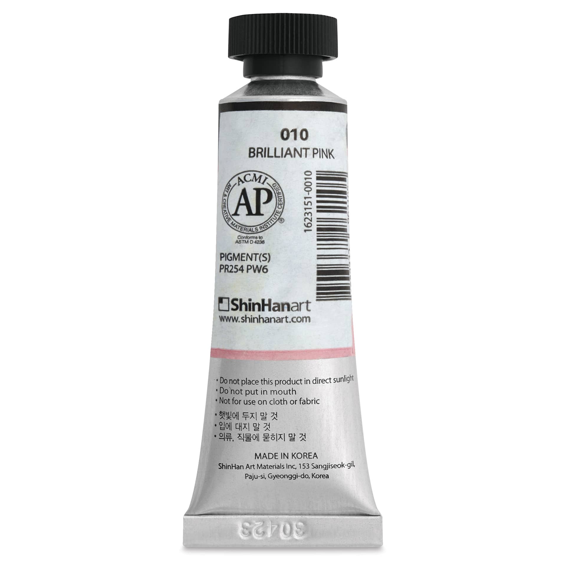 ShinHan Professional Designers Gouache - Brilliant Pink, 15 ml - back