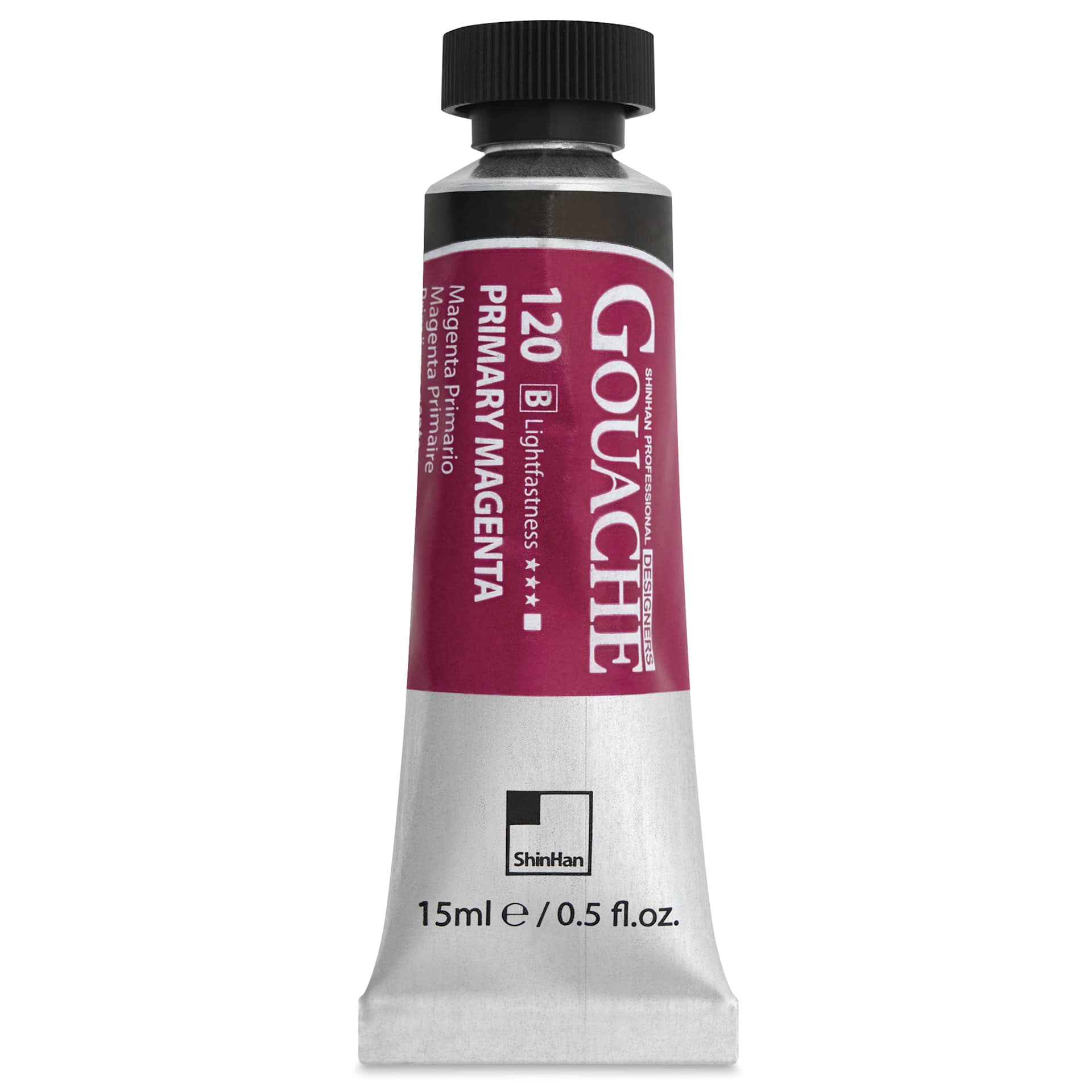 ShinHan Professional Designers Gouache - Primary Magenta, 15 ml - front