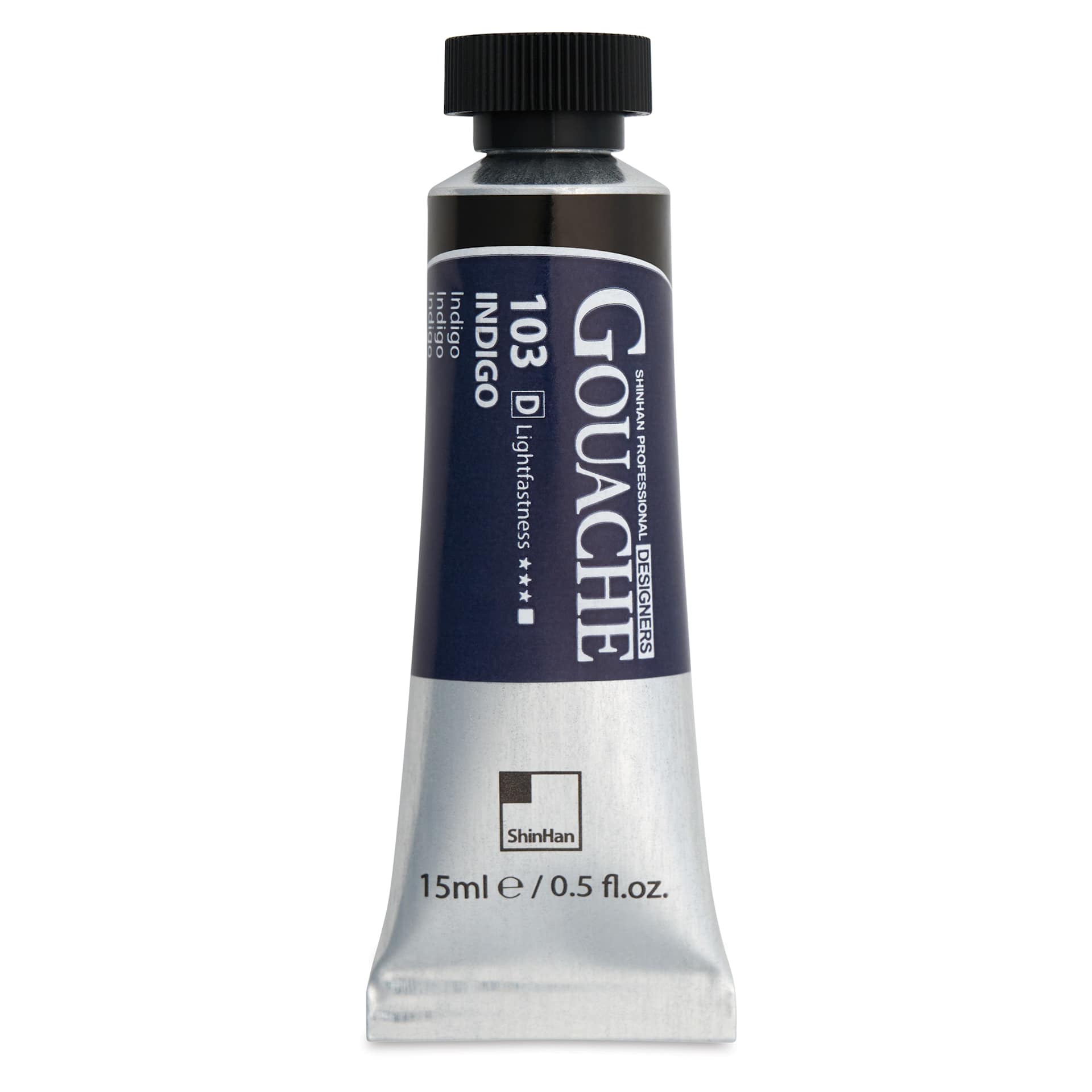 ShinHan Professional Designers Gouache - Indigo, 15 ml - front