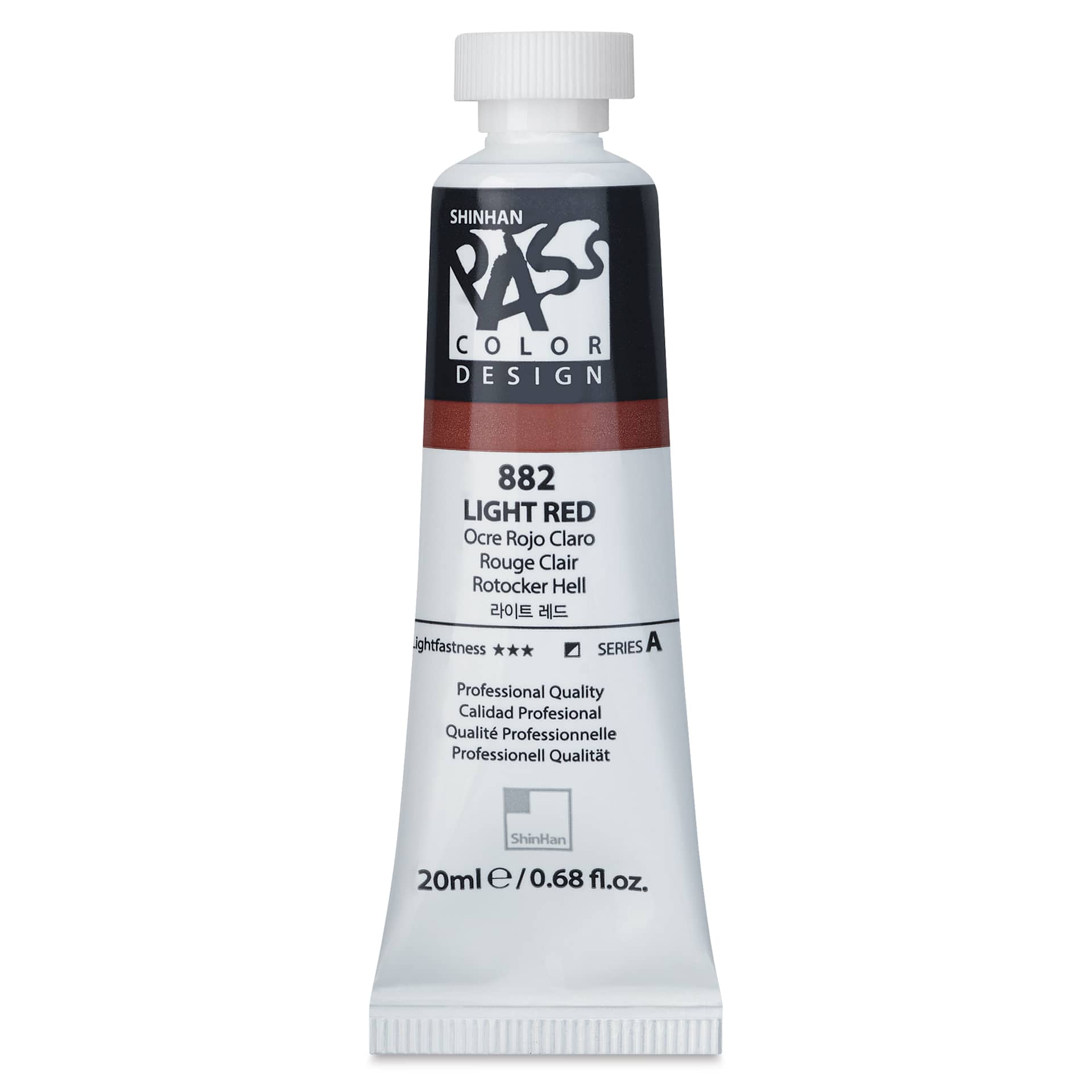 ShinHan Pass Colors Opaque Watercolor Tube - Light Red, 20 ml