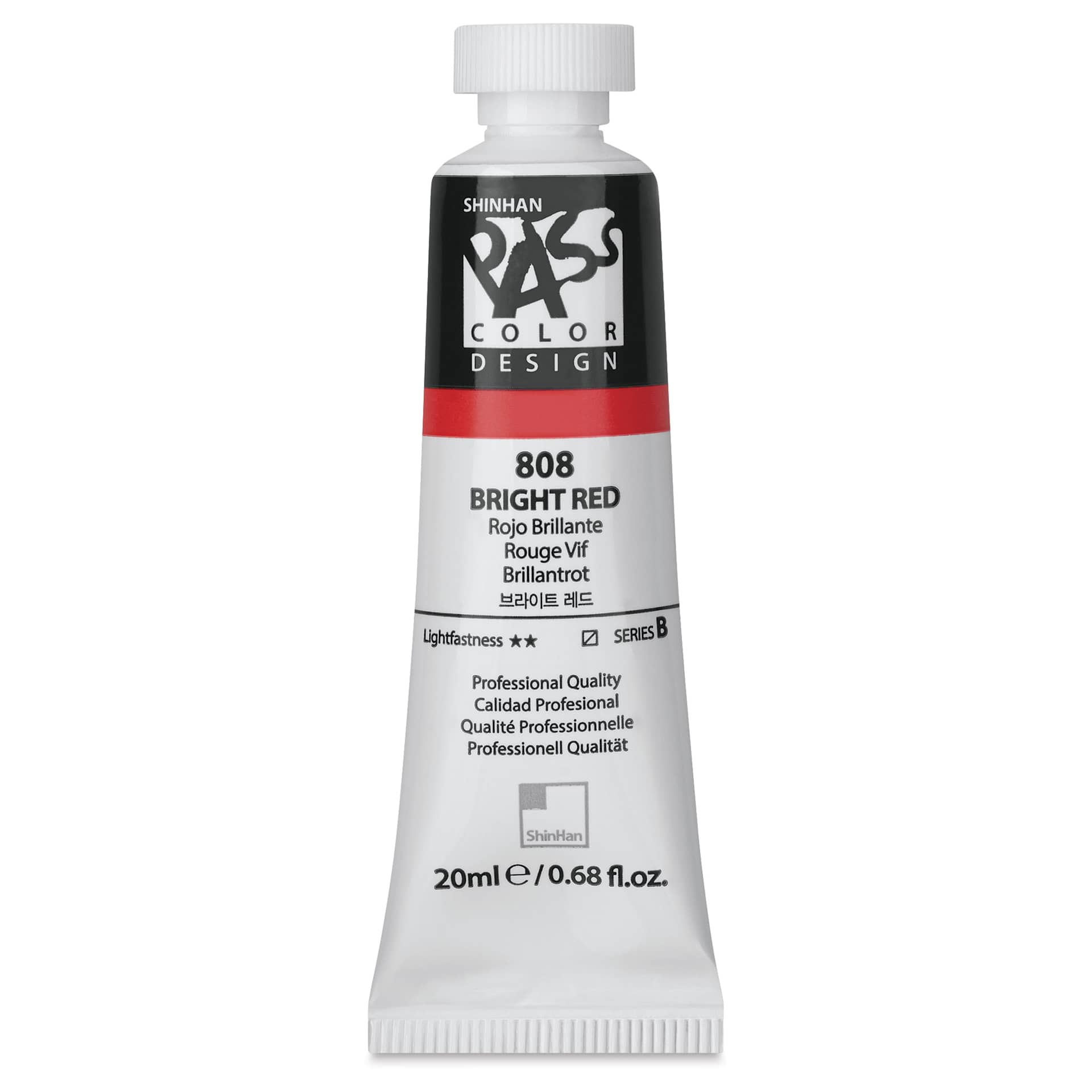 ShinHan Pass Colors Opaque Watercolor Tube - Bright Red, 20 ml