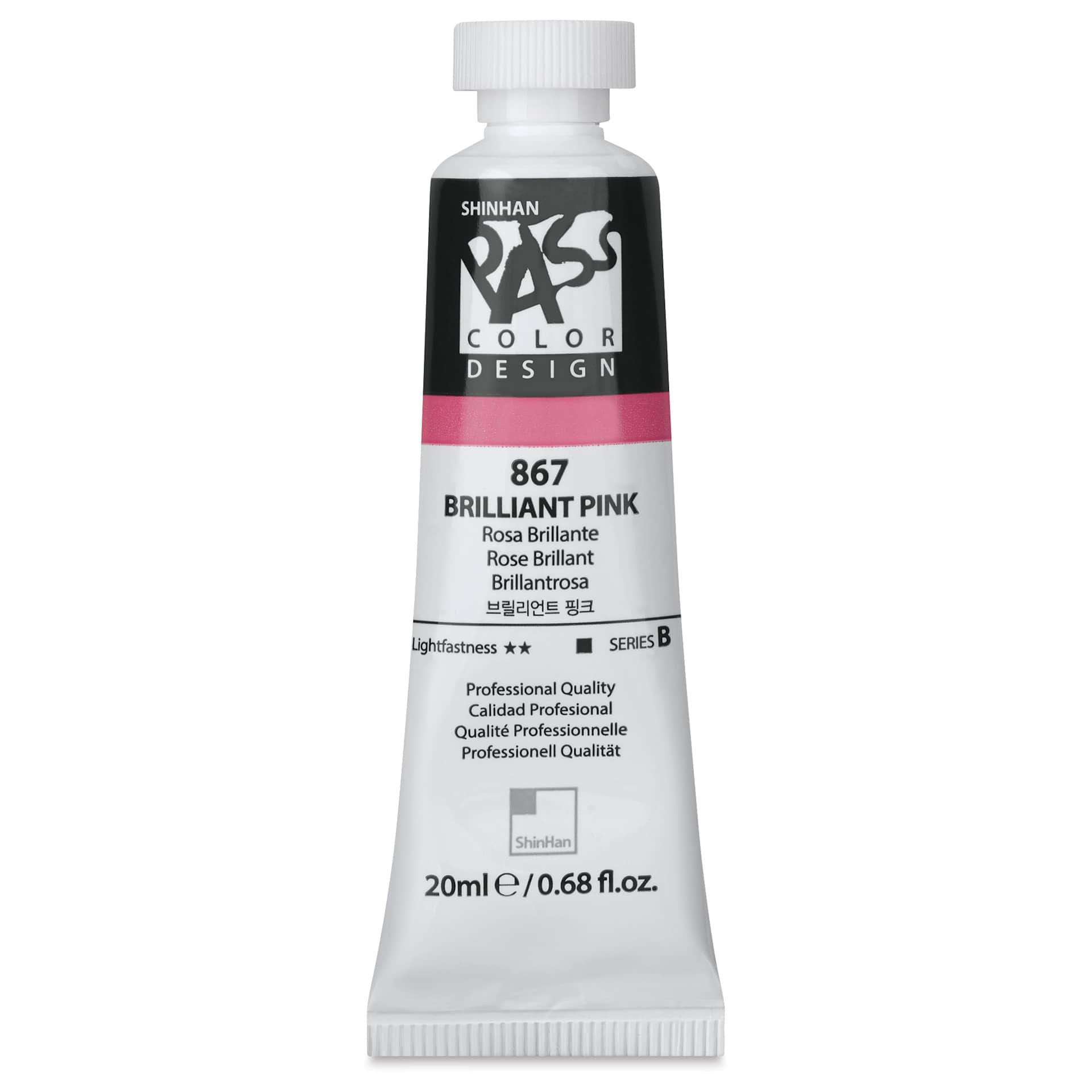 ShinHan Pass Colors Opaque Watercolor Tube - Brilliant Pink, 20 ml
