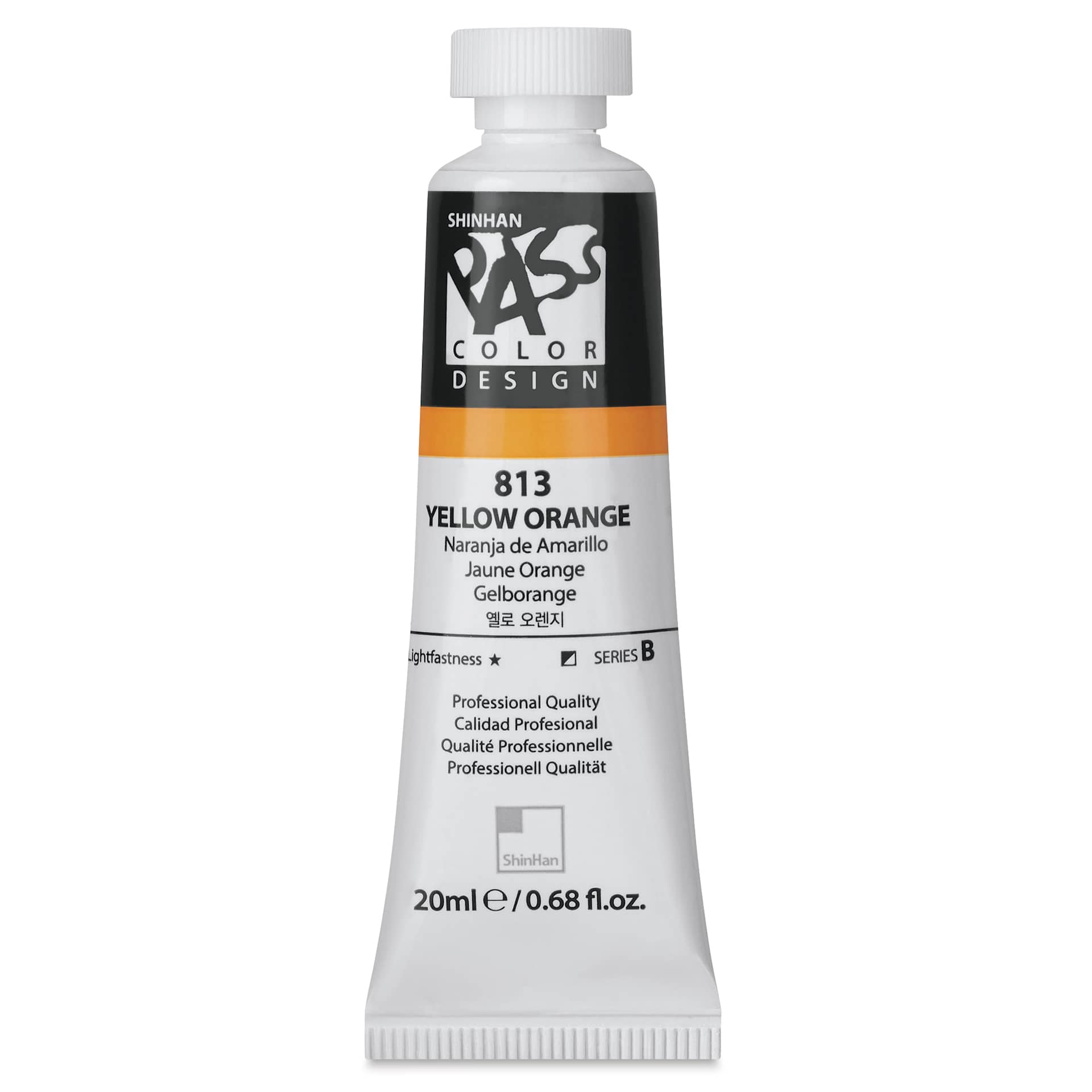 ShinHan Pass Colors Opaque Watercolor Tube - Yellow Orange, 20 ml