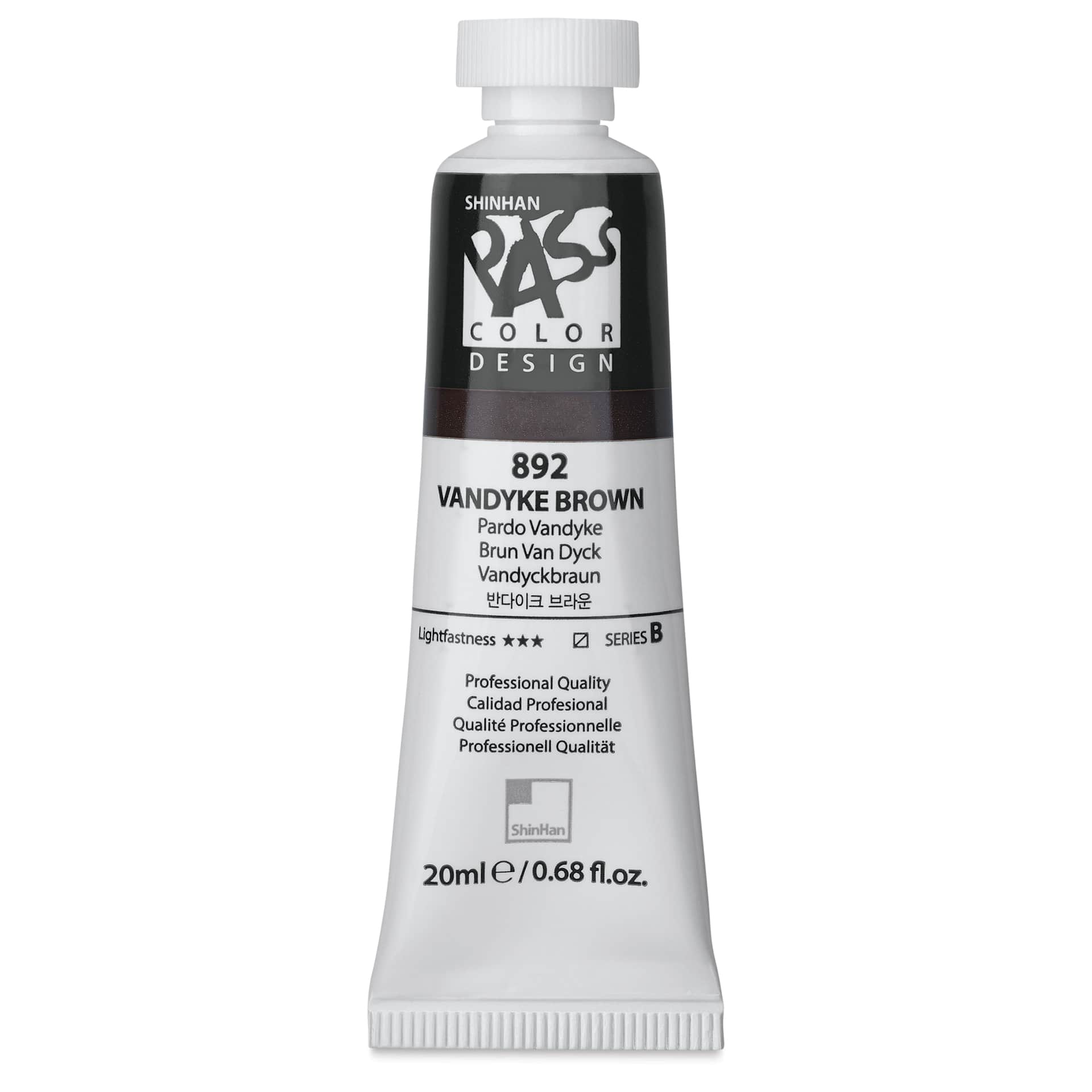 ShinHan Pass Colors Opaque Watercolor Tube - Vandyke Brown, 20 ml