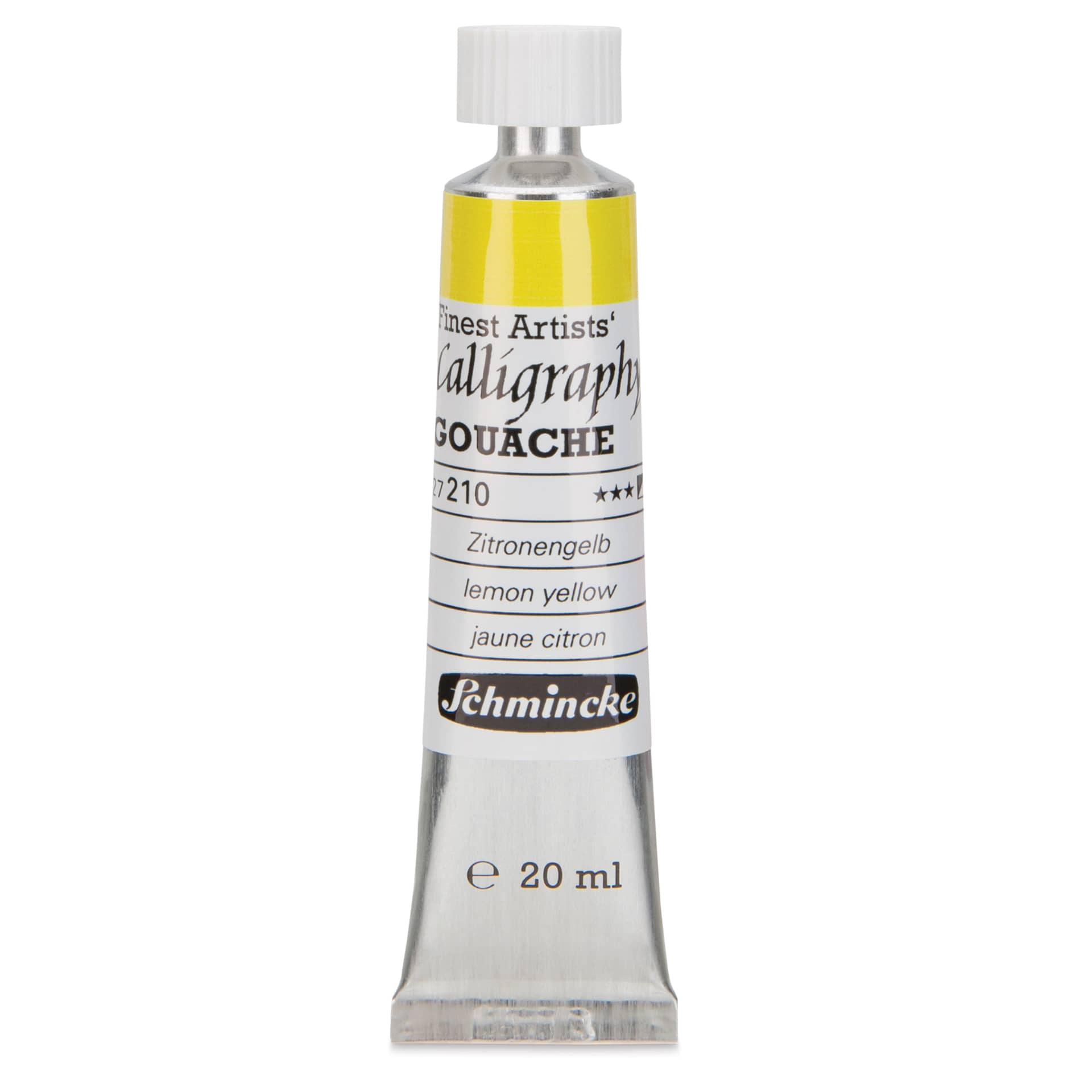 Schmincke Calligraphy Gouache - Lemon Yellow, 20 ml Tube