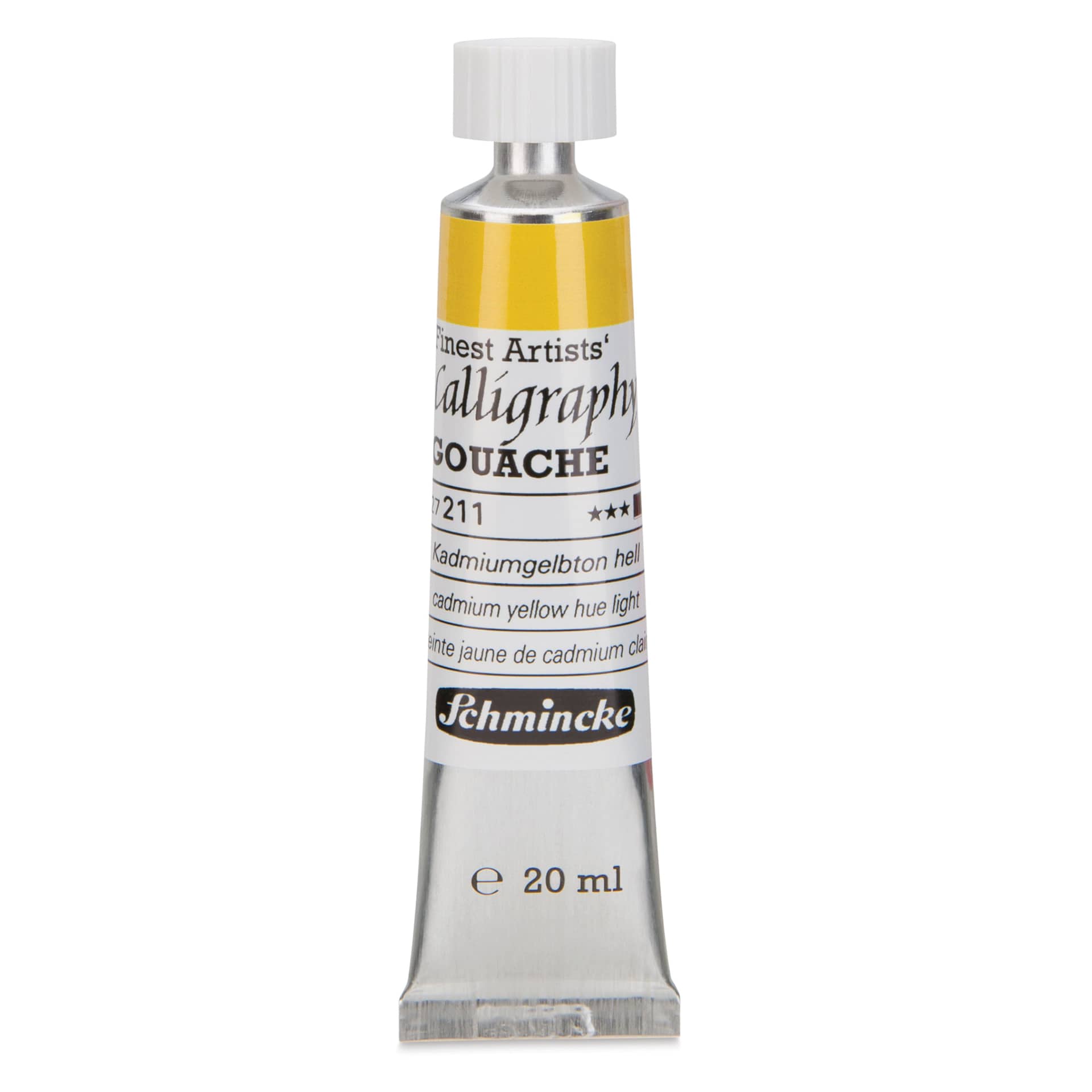 Schmincke Calligraphy Gouache - Cadmium Yellow Hue Light, 20 ml Tube
