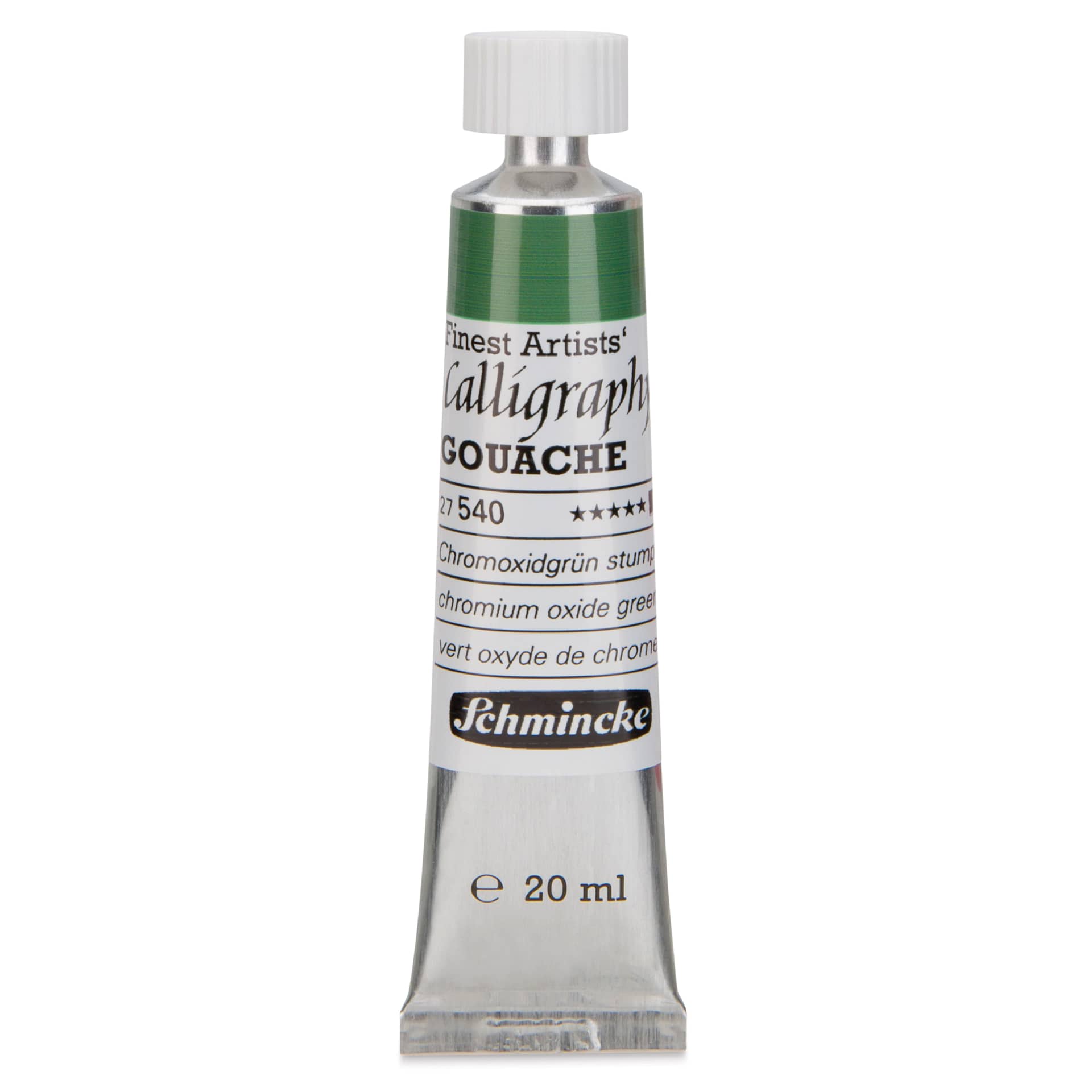 Schmincke Calligraphy Gouache - Chromium Oxide Green, 20 ml Tube 
