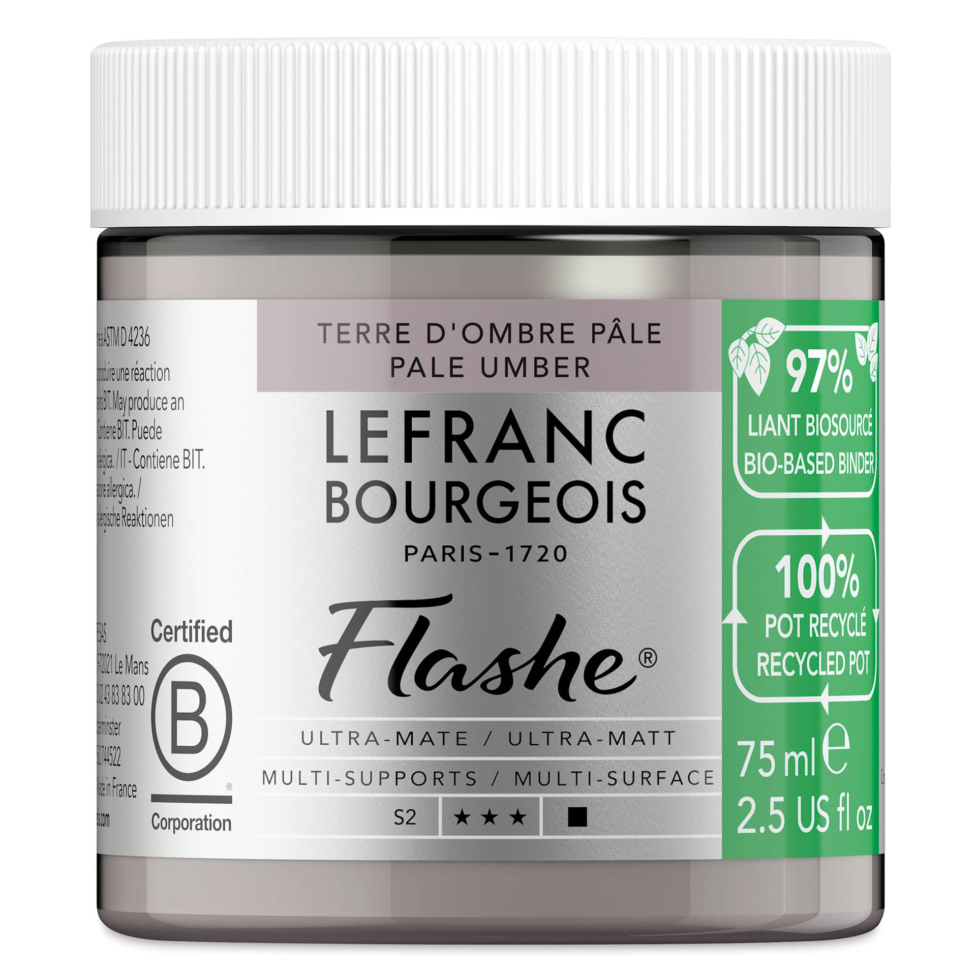 Lefranc Bourgeois Flashe Biobased Paint - Pale Umber, 75 ml