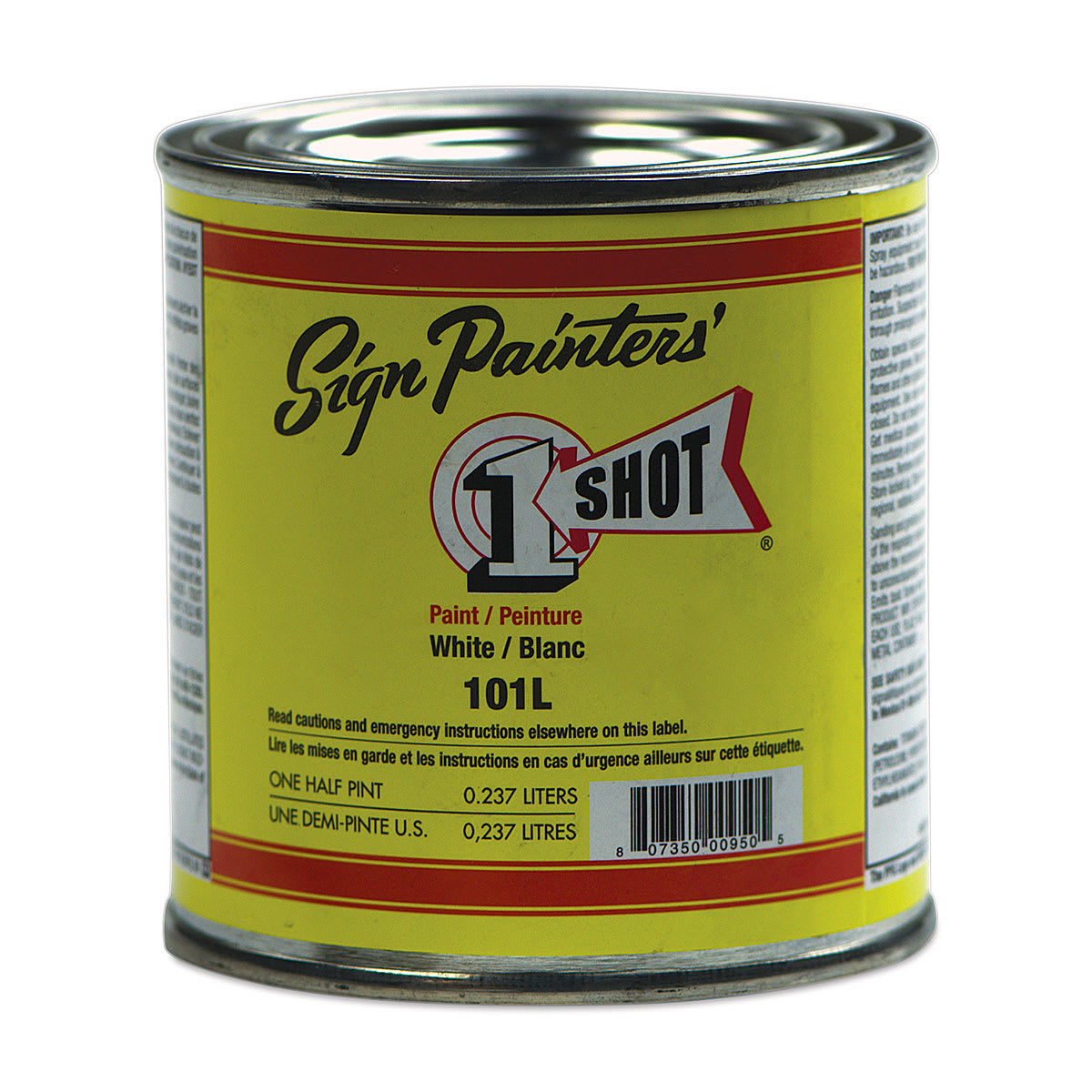 1-Shot Lettering Enamel - White, 8 oz
