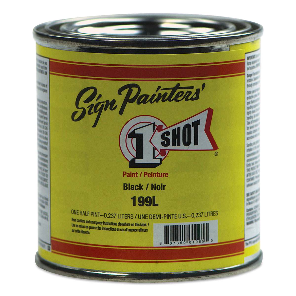 1-Shot Lettering Enamel - Black, 8 oz