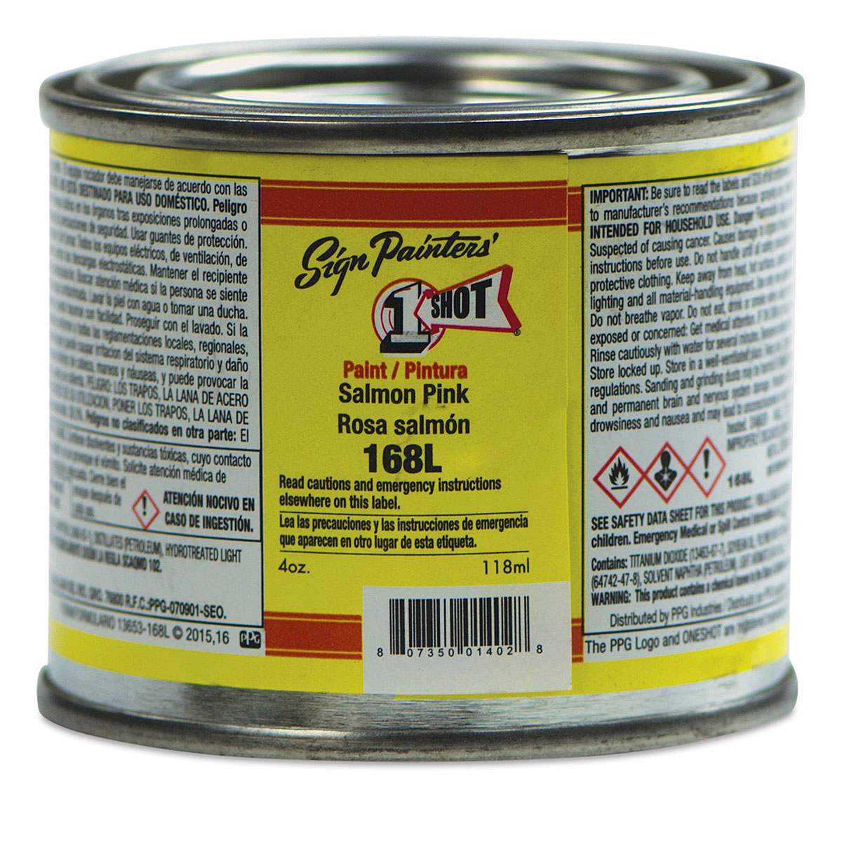 1-Shot Lettering Enamel - Salmon Pink, 4 oz