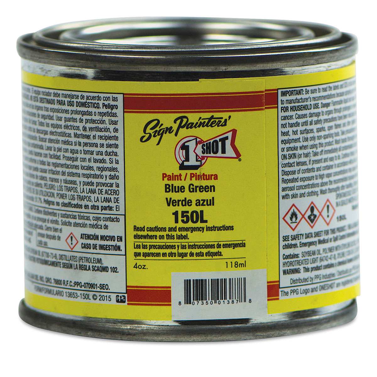 1-Shot Lettering Enamel - Blue-Green, 4 oz