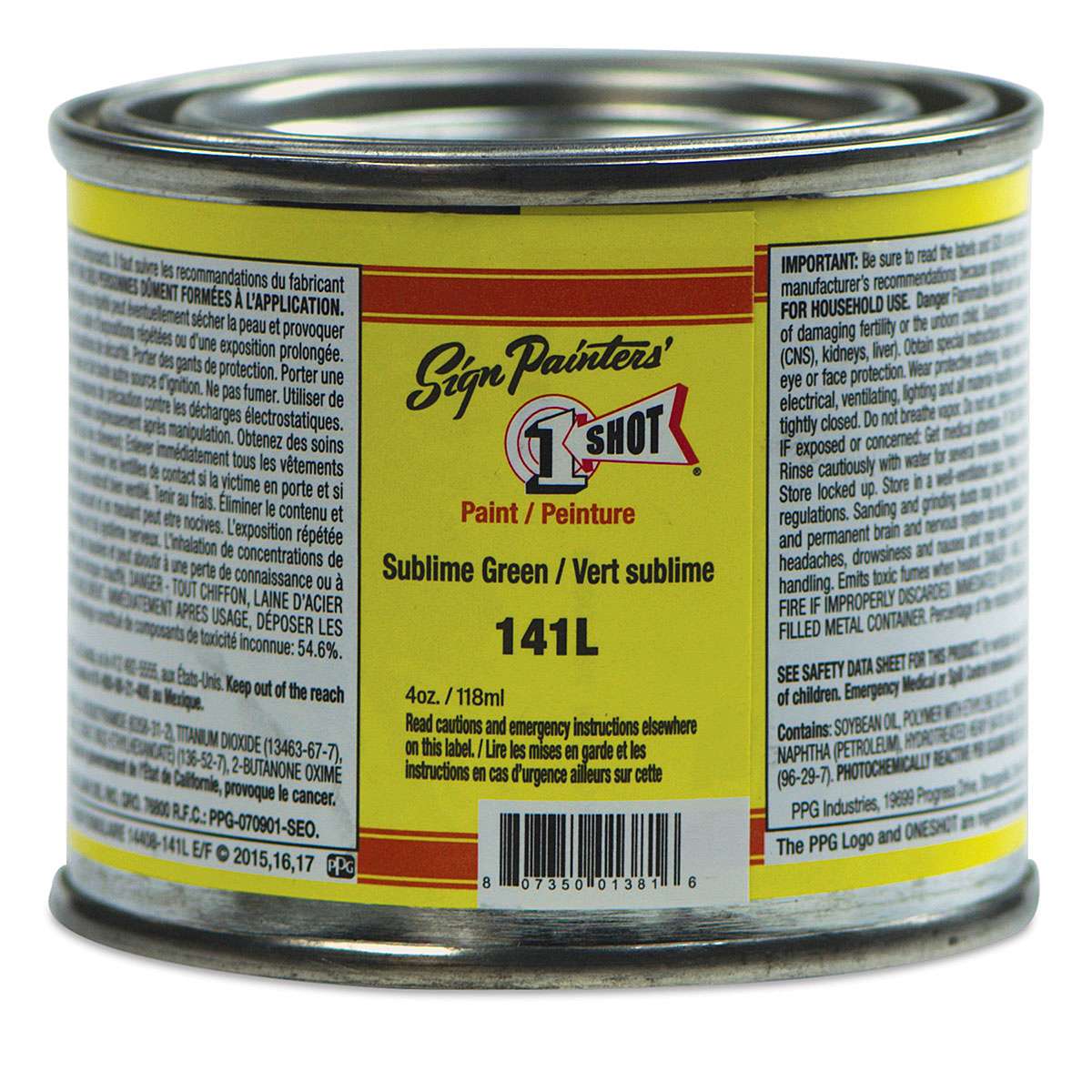 1-Shot Lettering Enamel - Sublime Green, 4 oz