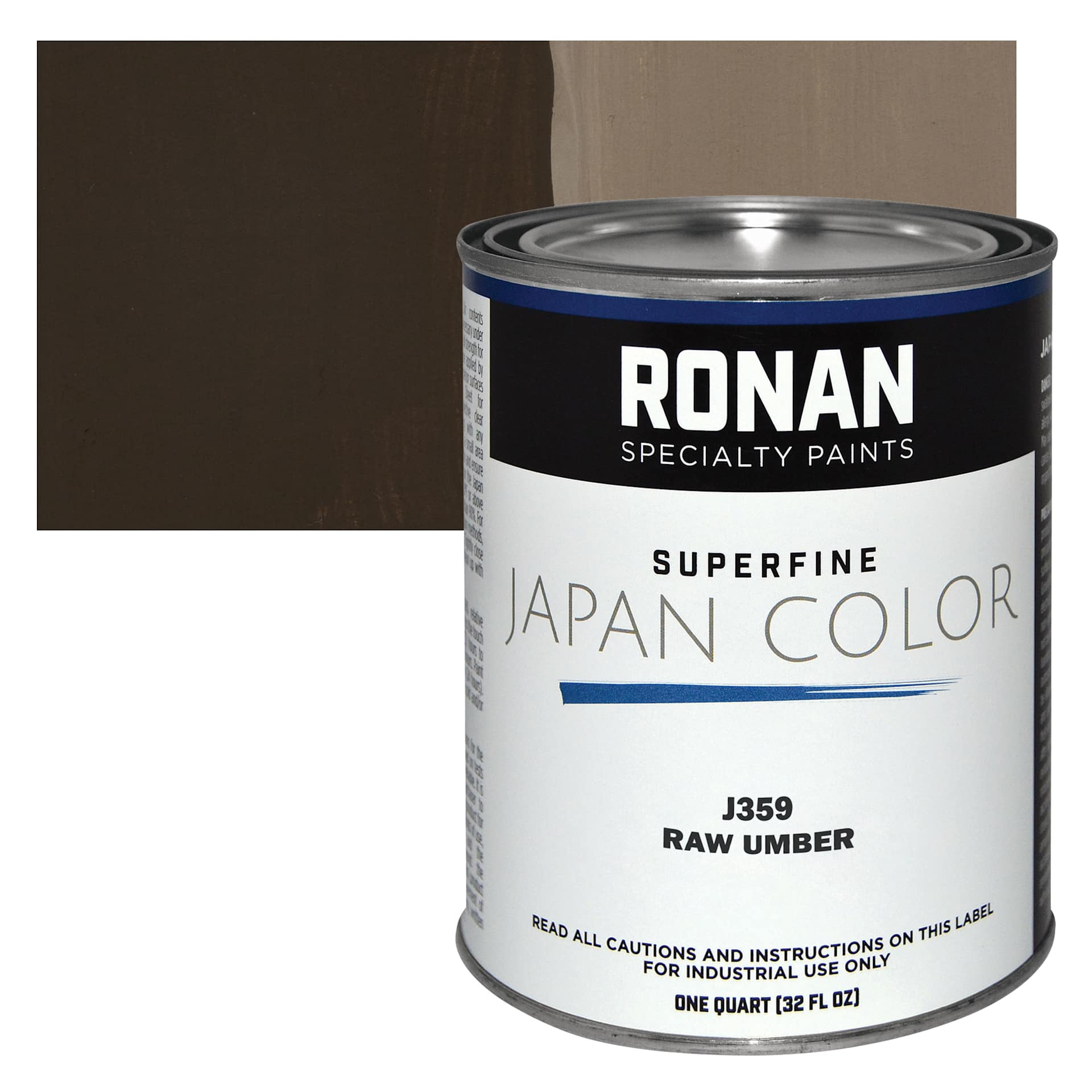 Ronan Superfine Japan Color - Raw Umber - Can and Swatch