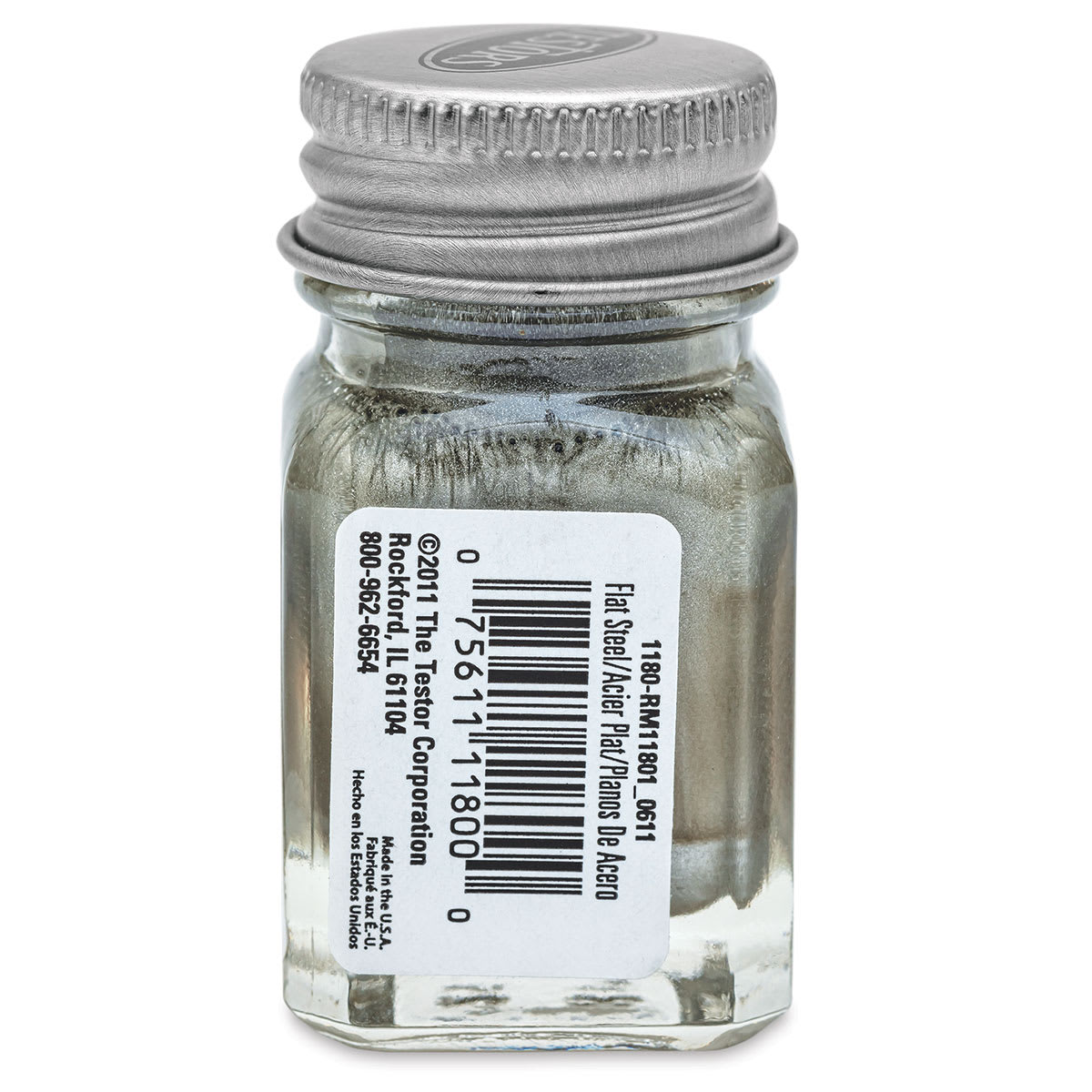 Testors Enamel Paint - Steel, 1/4 oz bottle