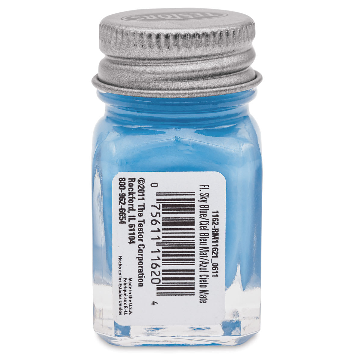 Testors Enamel Paint - Flat Blue, 1/4 oz bottle