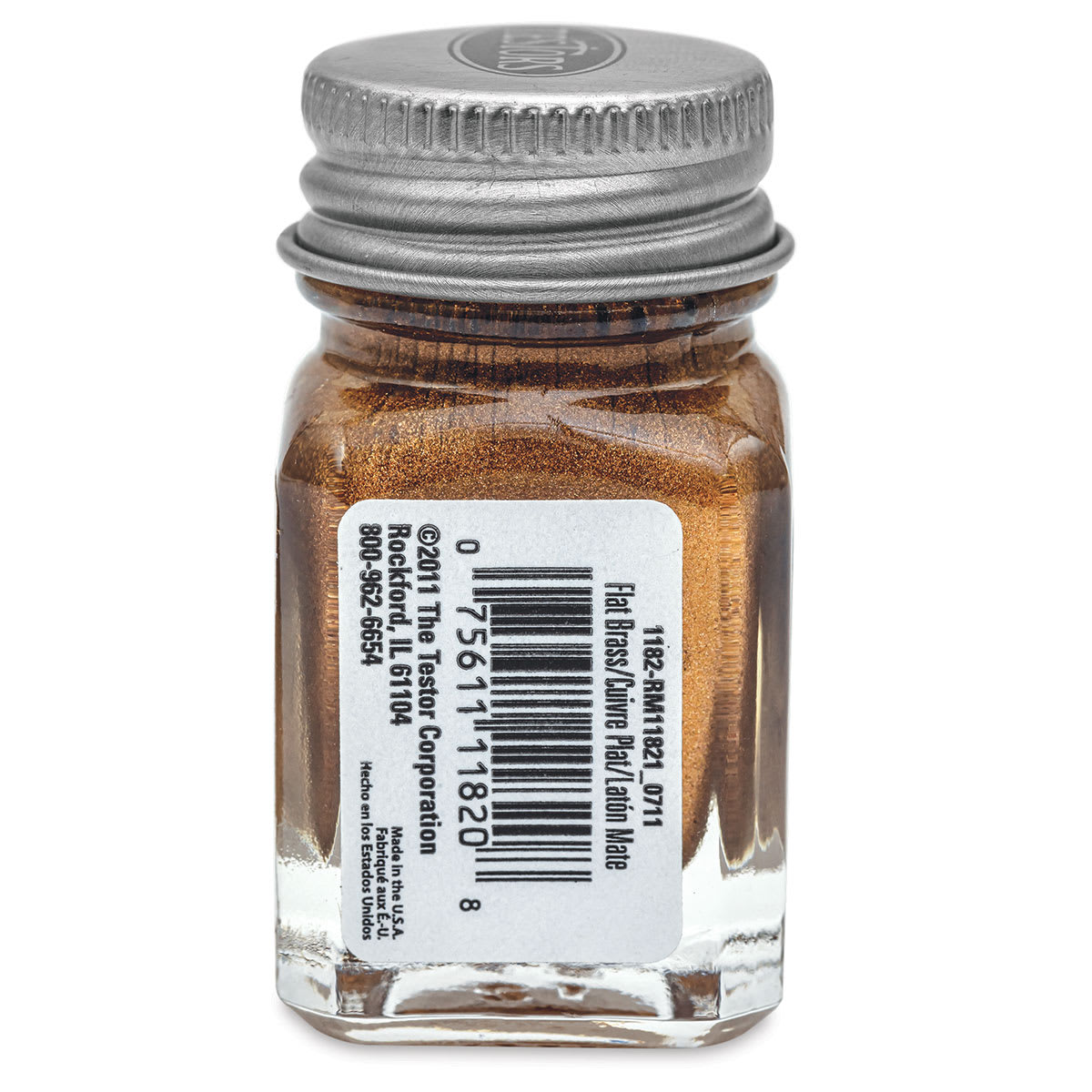 Testors Enamel Paint - Brass, 1/4 oz bottle