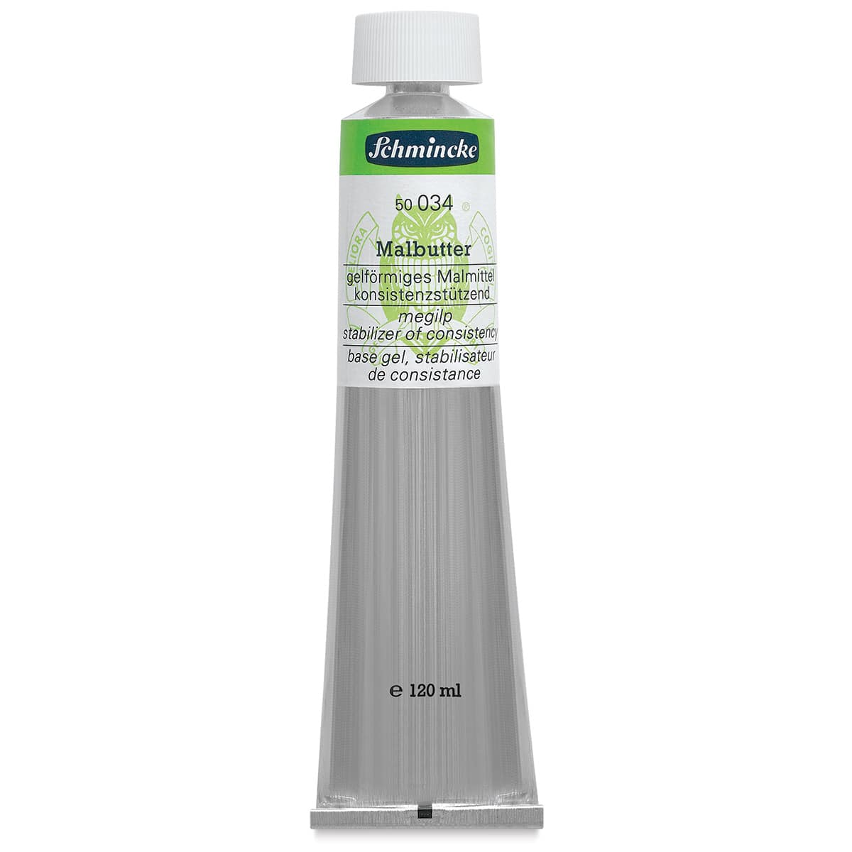 Schmincke Megilp - 120 ml Tube shown upright
