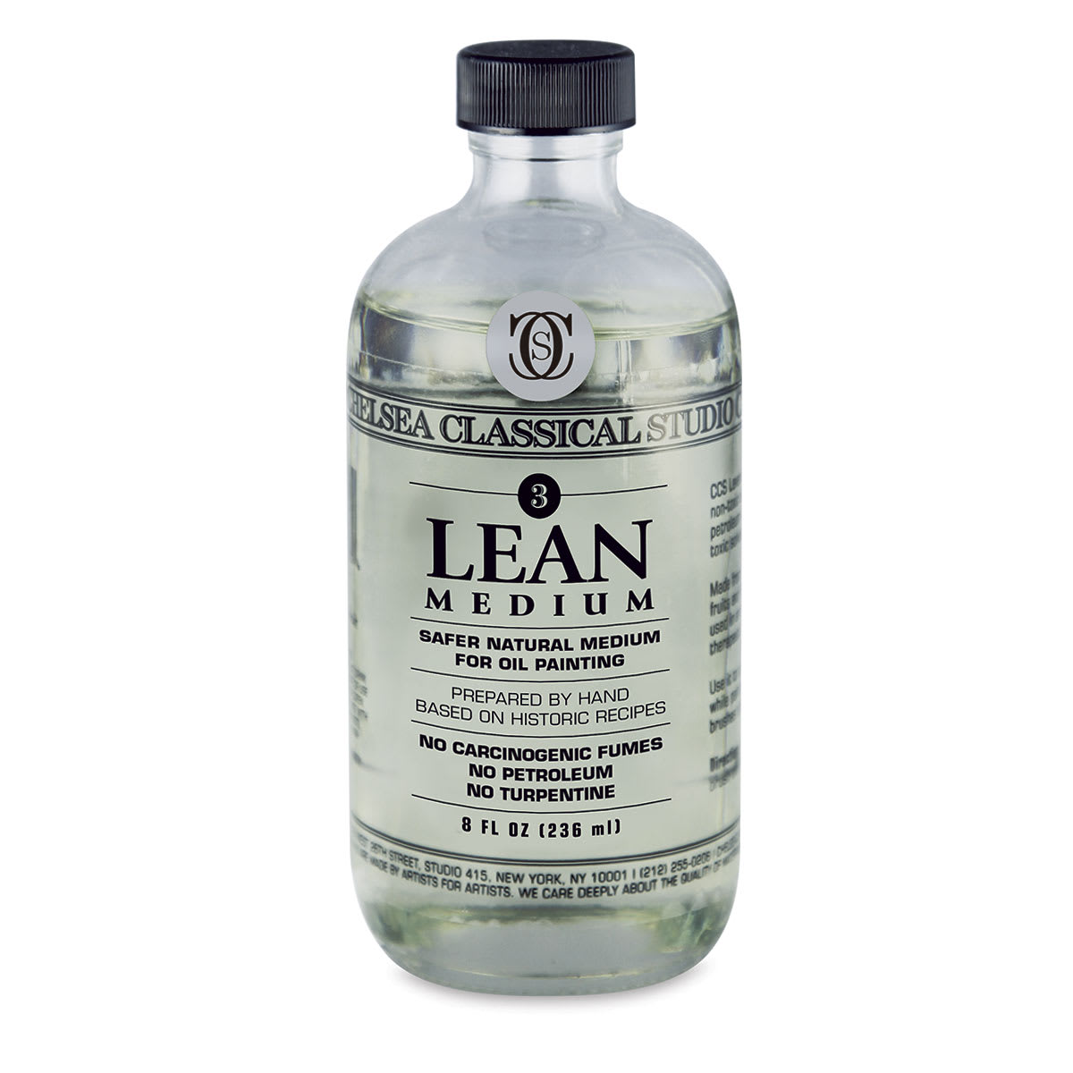 Chelsea Classical Studio Oils Lean Medium - Front of 8 oz bottle