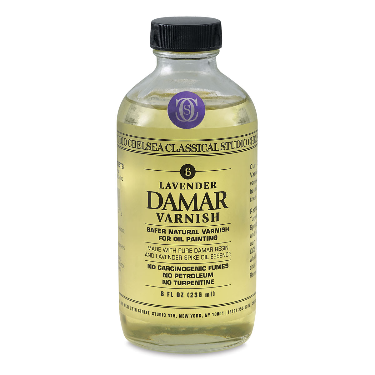 Chelsea Classical Studio Oil Painting - Lavender Damar Varnish, 8 oz