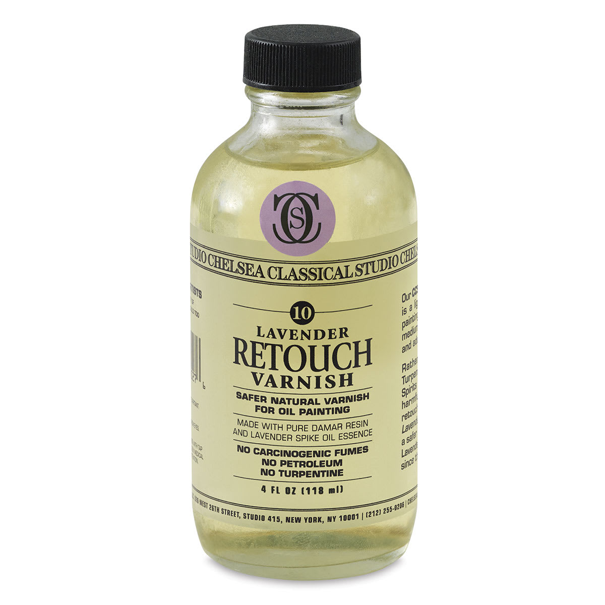 Chelsea Classical Studio Oil Painting - Lavender Retouch Varnish, 4 oz