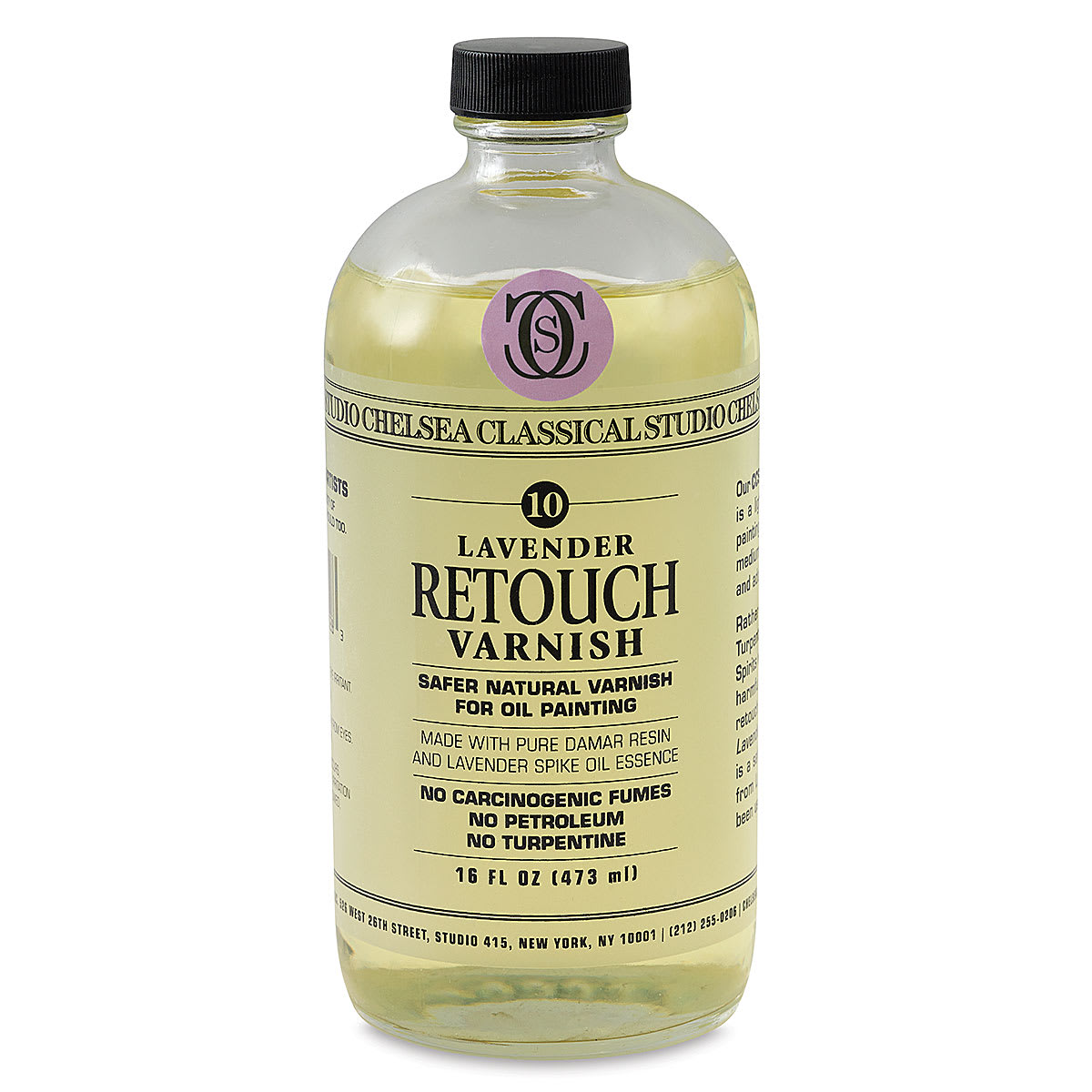 Chelsea Classical Studio Oil Painting - Lavender Retouch Varnish, 16 oz