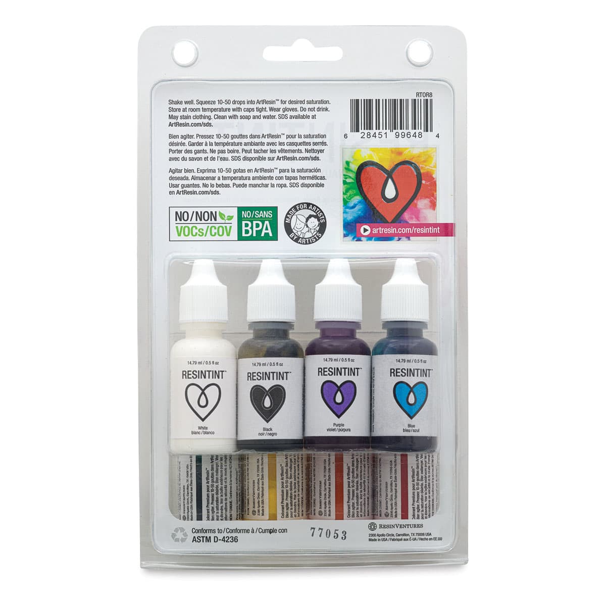 ArtResin ResinTint - Originals, Set of 8, 0.5 oz, Bottle