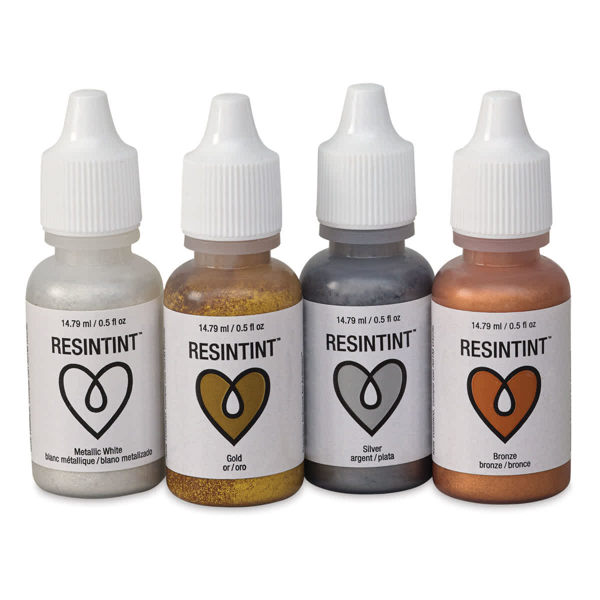 ArtResin ResinTint - Set of 4 Metallic Colors in a row