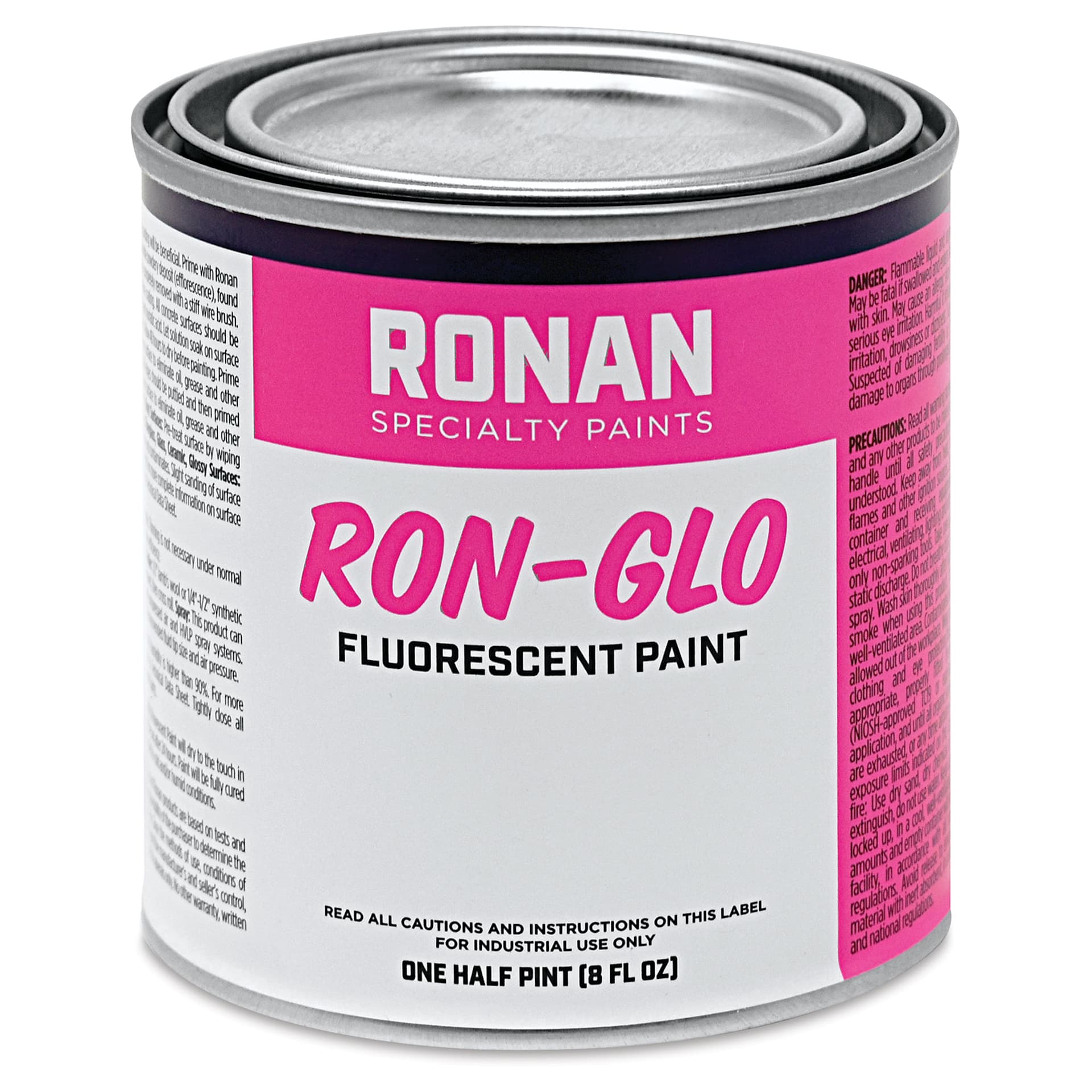 Ronan RON-GLO Fluorescent Paint - Shock Pink, 8 oz