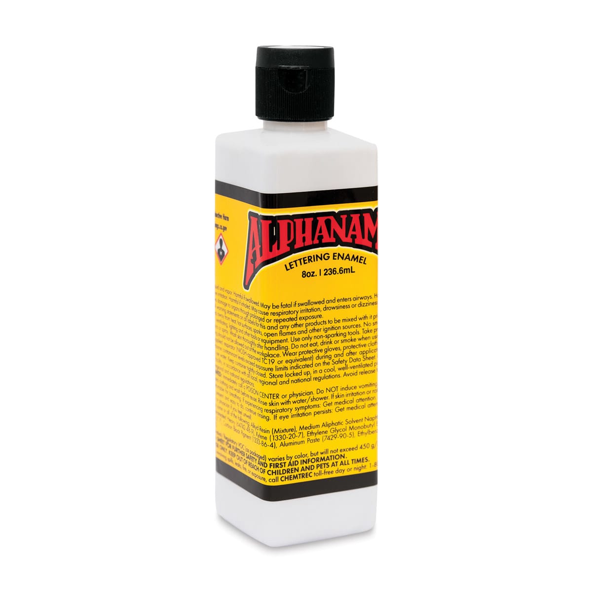 Alpha6 Alphanamel Lettering Enamel - Alpha White, 236.6 ml, Bottle
