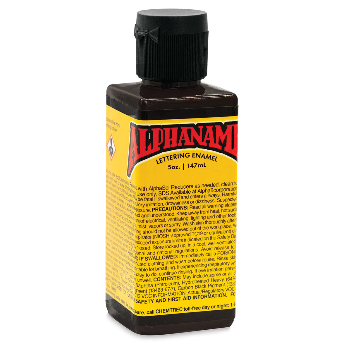 Alpha6 Alphanamel Lettering Enamel - McKeag's Black, 147 ml, Bottle