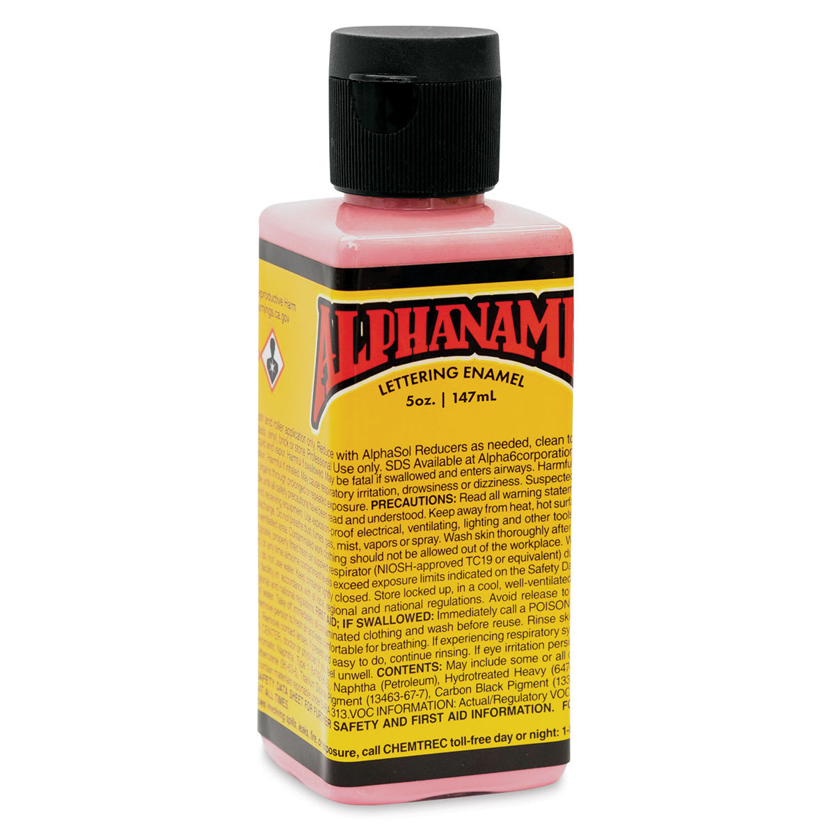 Alpha6 Alphanamel Lettering Enamel - Raspberry Sherbert, 147 ml, Bottle