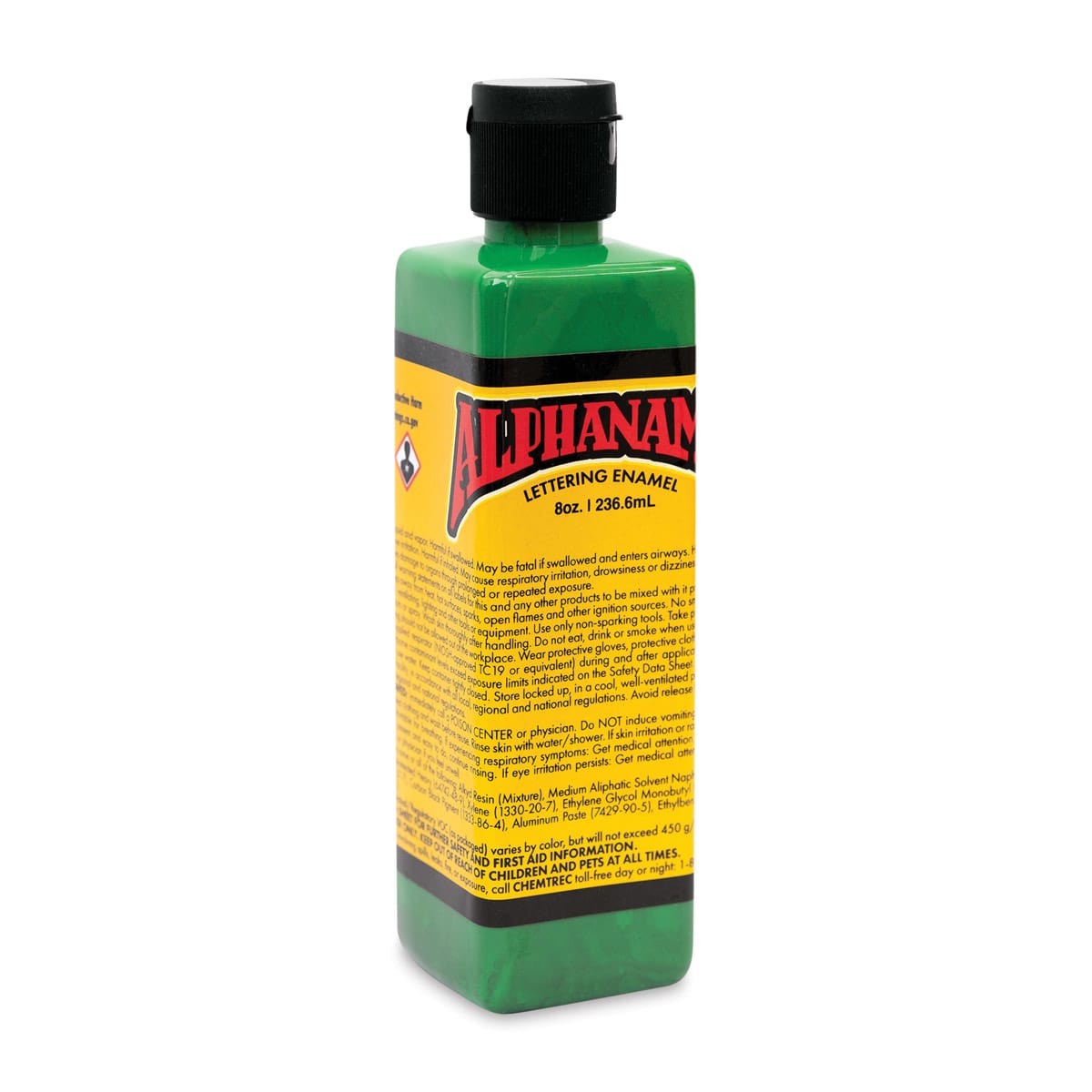 Alpha6 Alphanamel Lettering Enamel - Alpha Green, 236.6 ml, Bottle