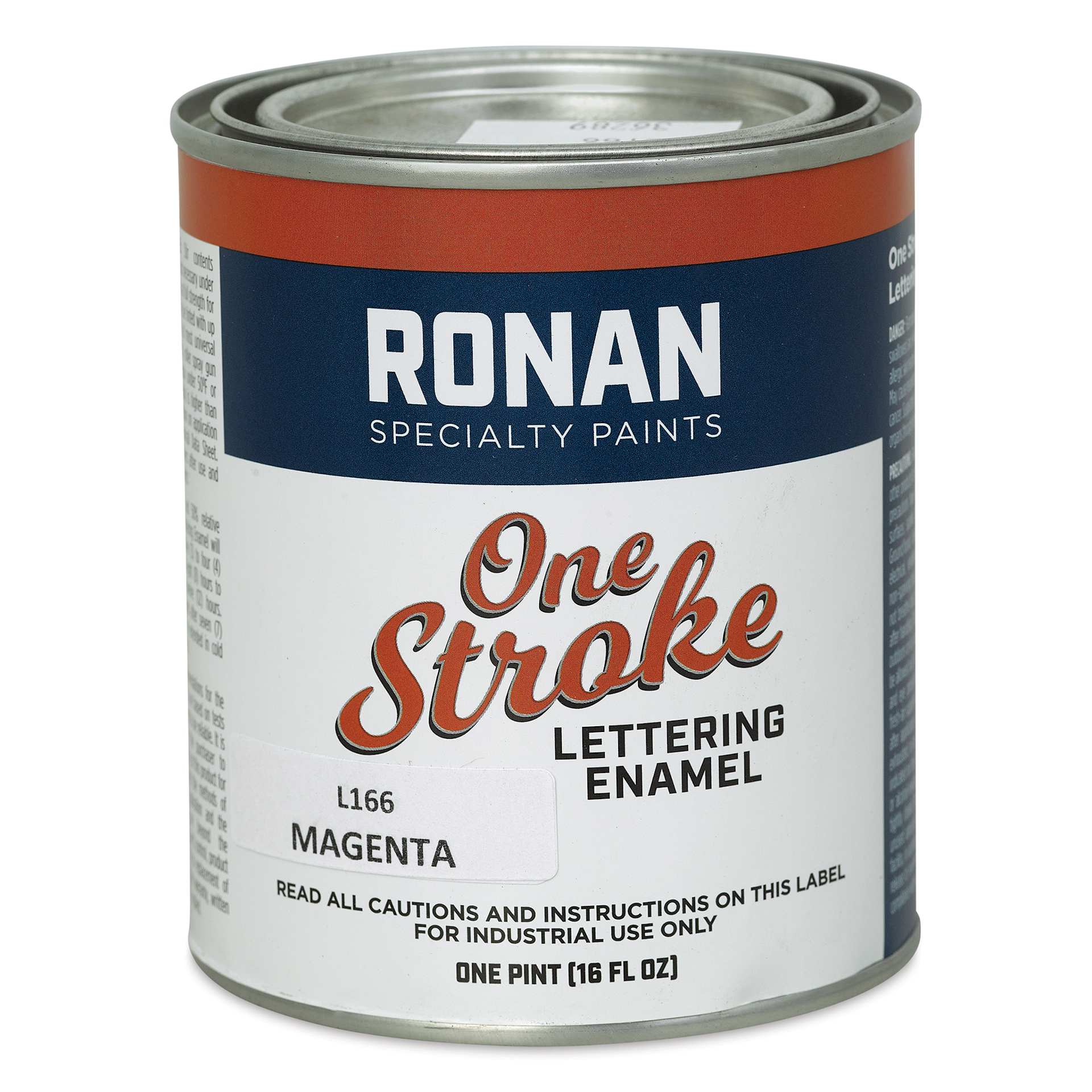 Ronan One Stroke Lettering Enamel - Magenta, Pint (Front)