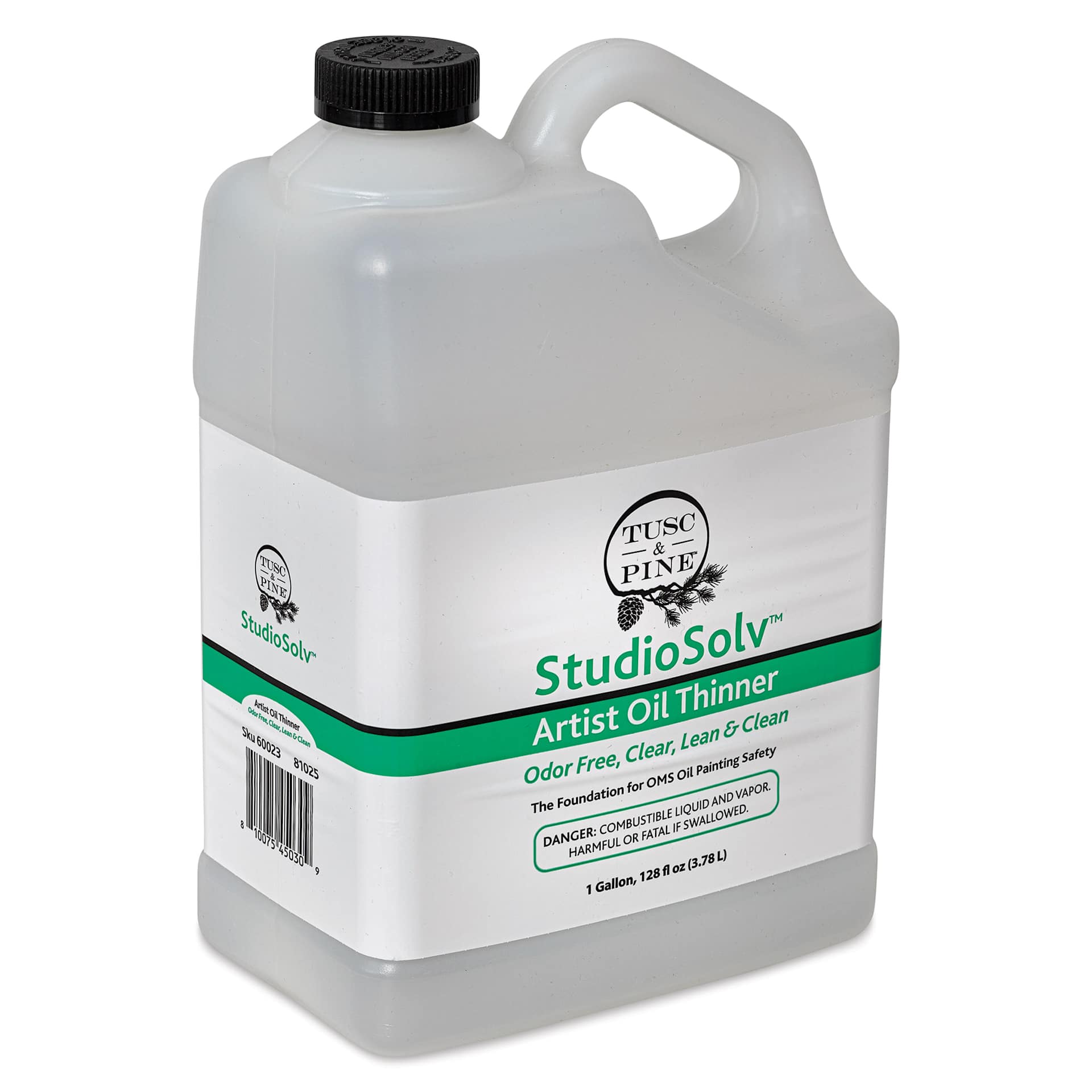 Tusc & Pine StudioSolv Artist Oil Thinning Medium - 128 fl oz, front of jug
