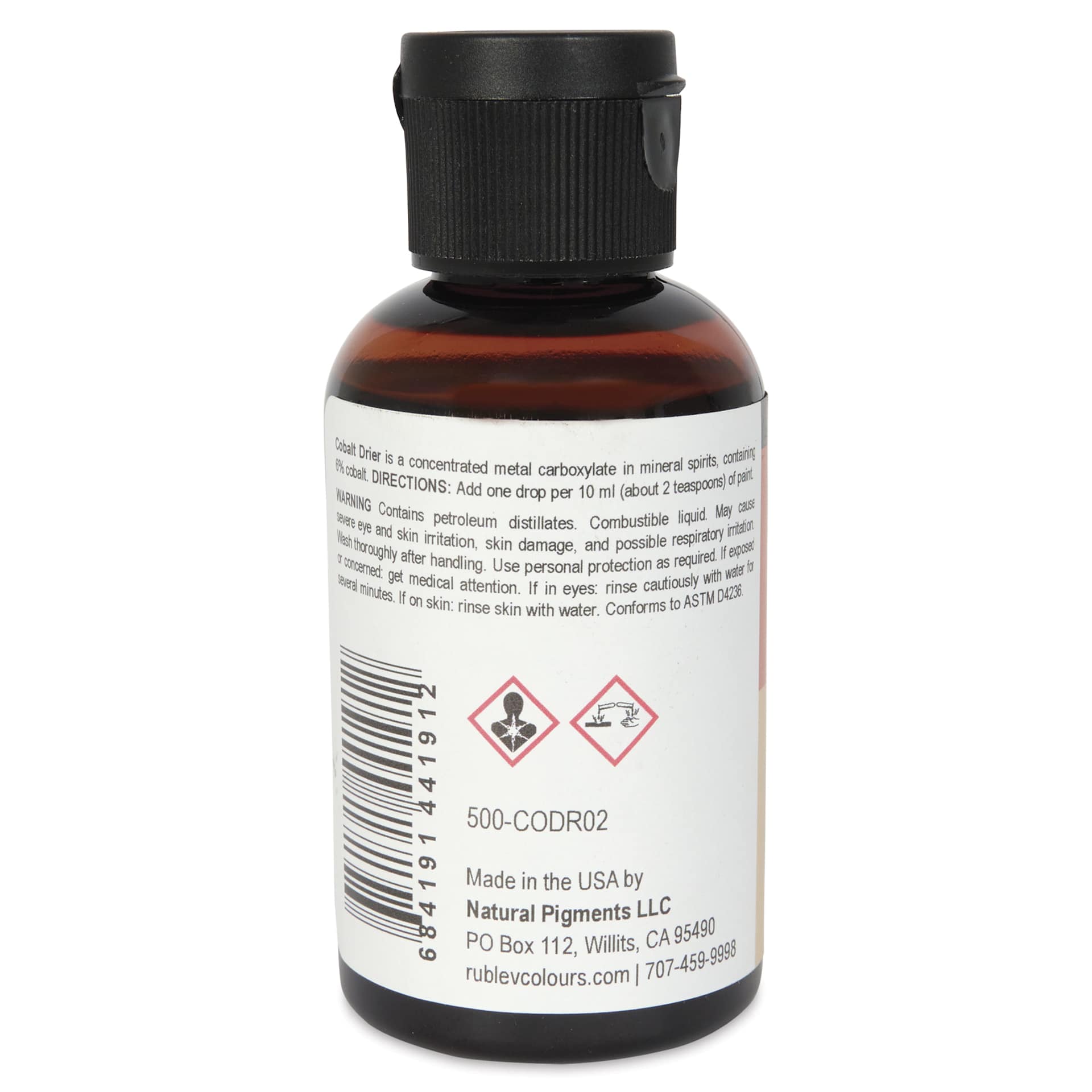 Rublev Cobalt Drier Medium - Concentrated Cobalt Drier, 59 ml back