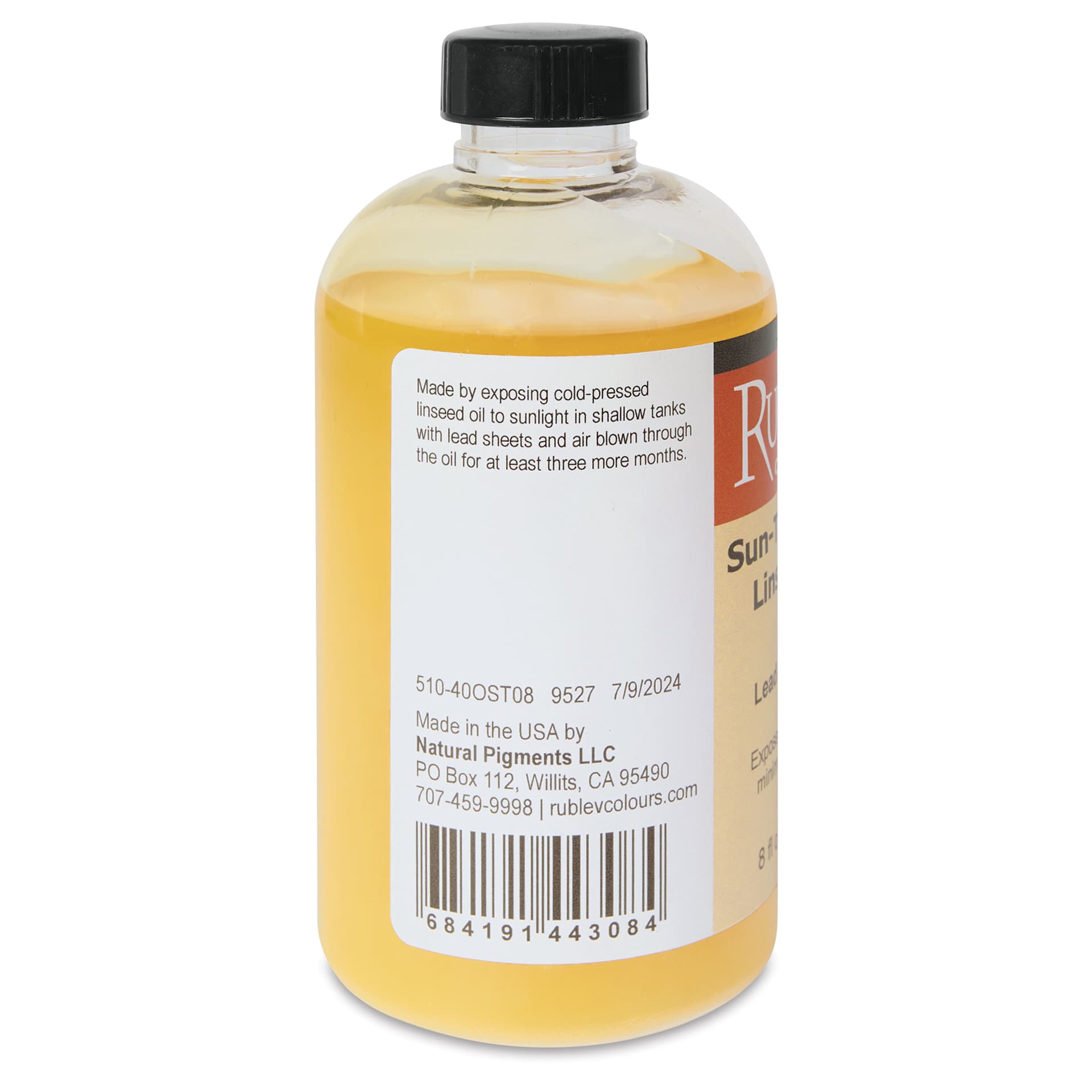 Rublev Sun-Thickened Linseed Oil Lead Drier - 236 ml back