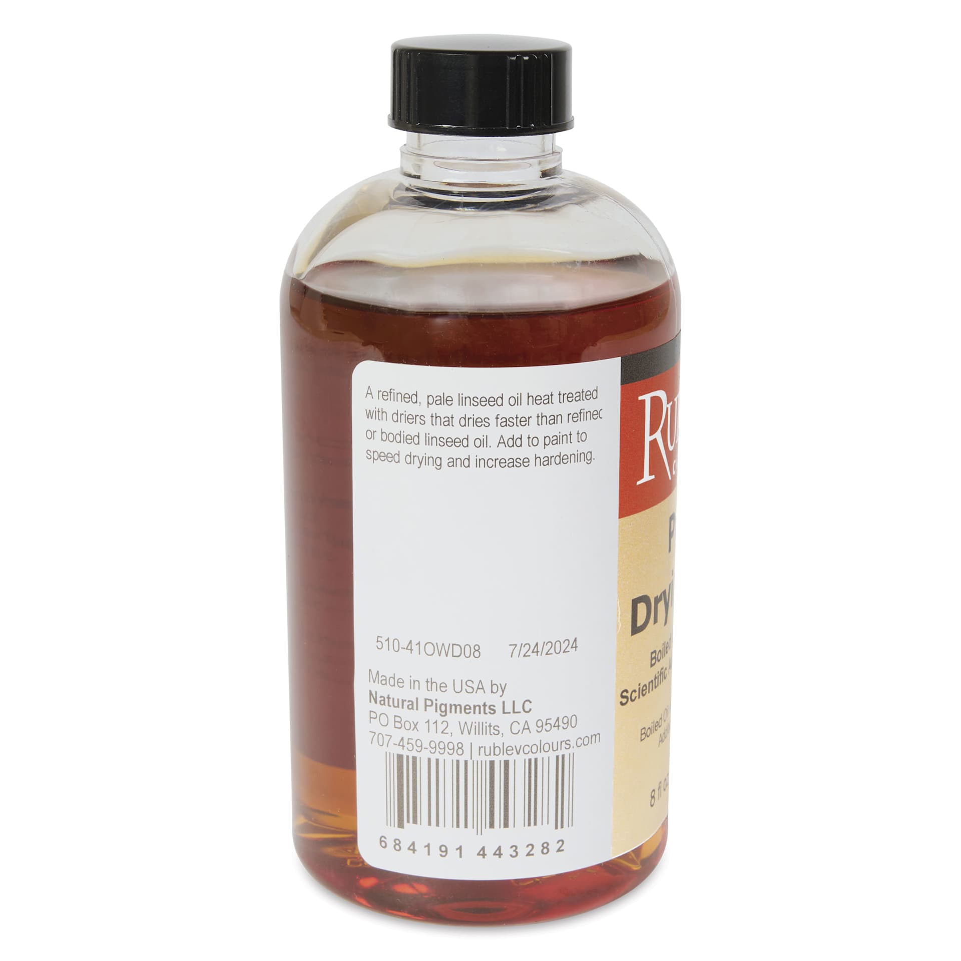 Rublev Pale Drying Oil - 236 ml back