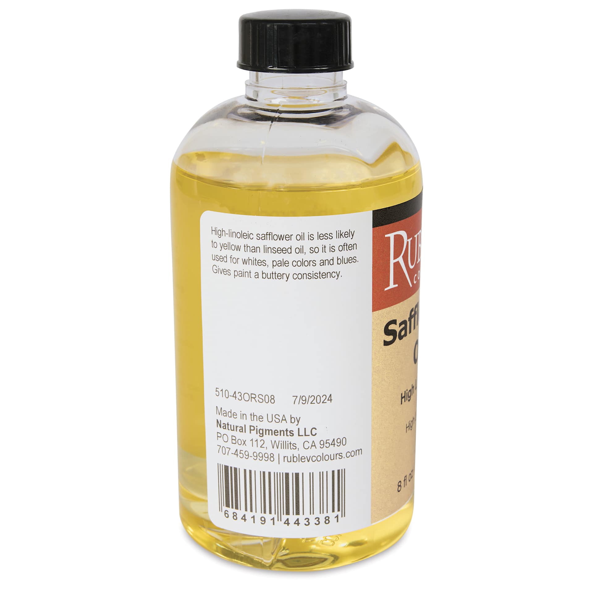 Rublev Safflower Oil - 236 ml back